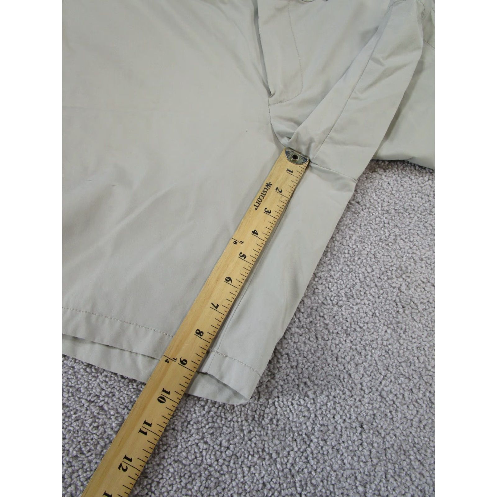 J.Crew J.CREW Shorts Mens 36 Beige Lightweight 9" Chino Casual, Travel, Workwear Cotton Polyester - Read Size US 36 / EU 52 - 6 Thumbnail
