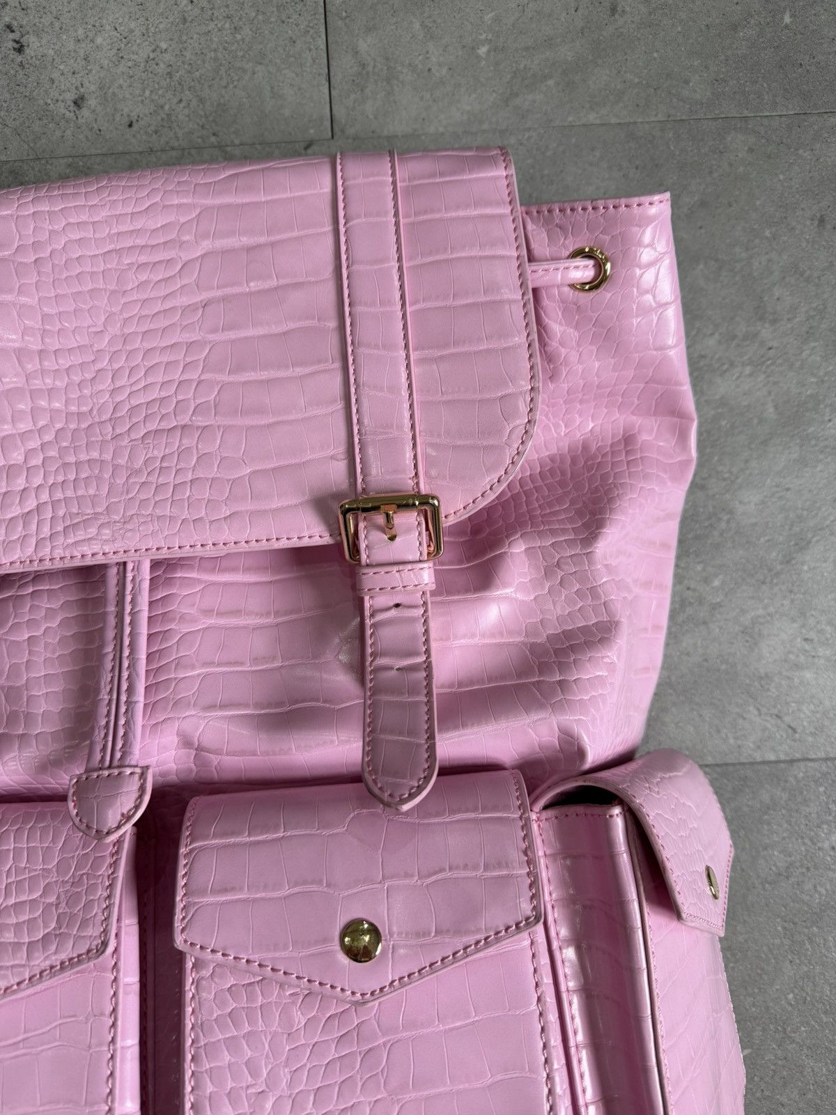Other Allure County pink snakeskin backpack Size ONE SIZE - 5 Thumbnail