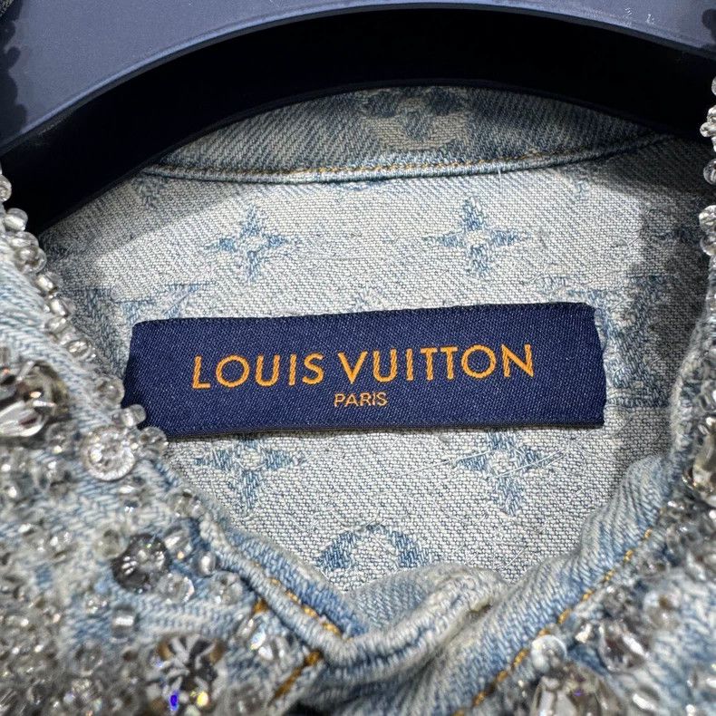 Louis Vuitton Louis Vuitton Rhinestone print full print denim jacket Size US XL / EU 56 / 4 - 2 Thumbnail