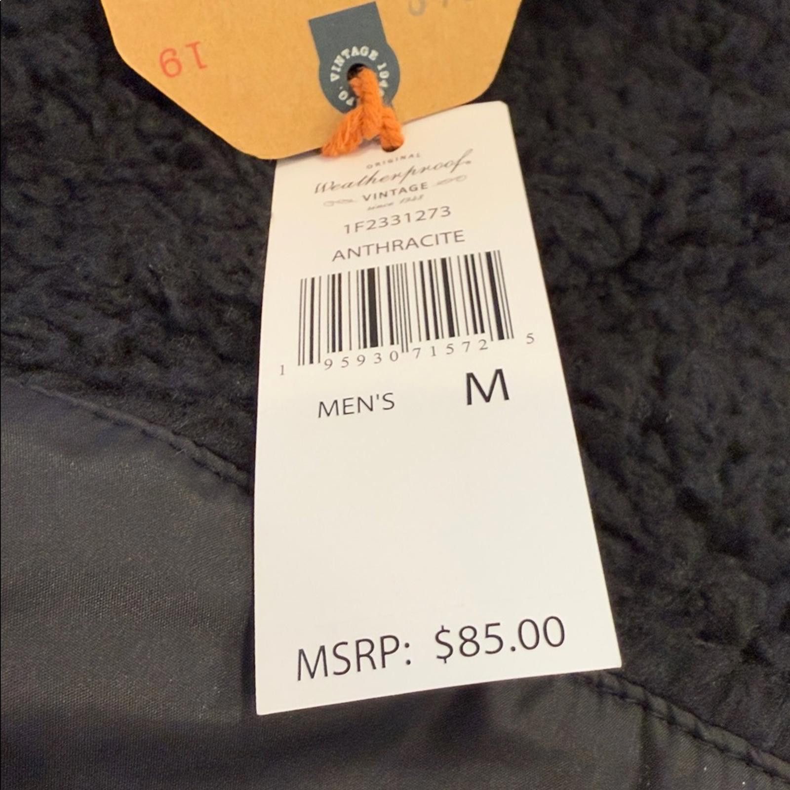 Other Weatherproof Anthracite charcoal gray fleece zip jacket SZ M Size US M / EU 48-50 / 2 - 5 Thumbnail