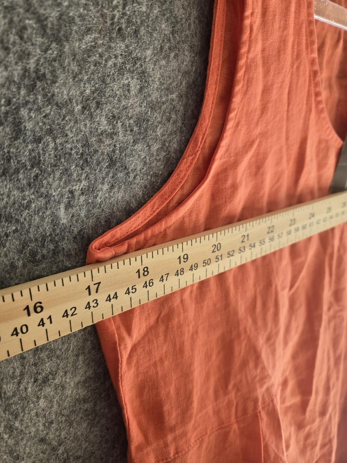 Other New J. Jill Sz S Tangerine Sleeveless Midi Linen Dress Size S / US 4 / IT 40 - 6 Thumbnail