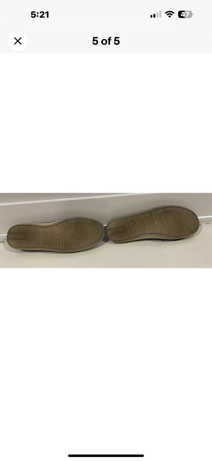Other Black & White Tweed Look Slip On Flat Shoes Size US 6.5 / IT 36.5 - 5 Thumbnail