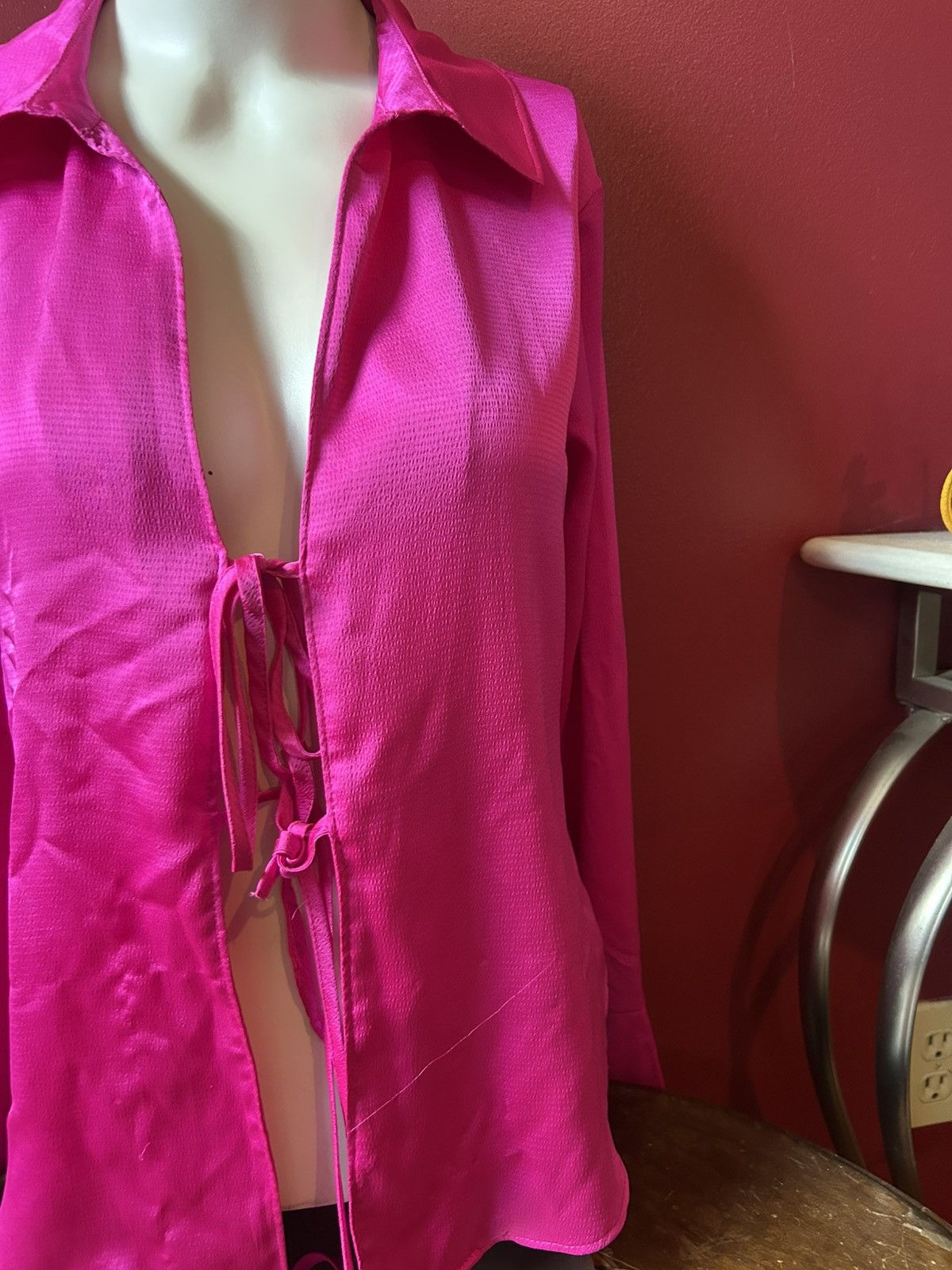 Other Wild Fable hot pink women’s blouse small Size S / US 4 / IT 40 - 3 Thumbnail