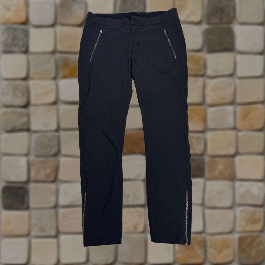 Athleta Athleta Womens Skinny Pants 12 Black Nylon Spandex Mid Rise Ankle Zip Wearable Outdoor Activewear Trousers Size 34" / US 12 / IT 48 - 1 Thumbnail