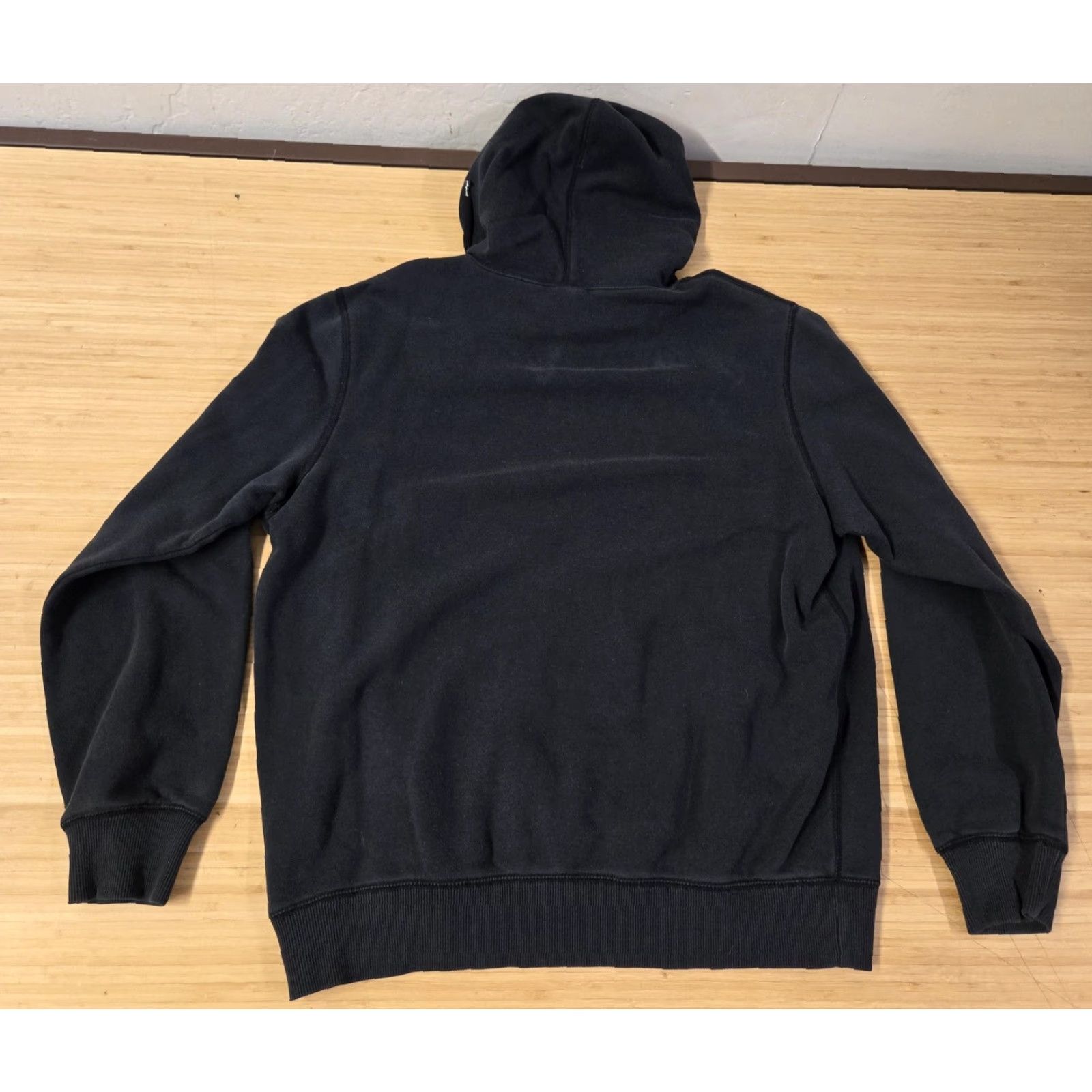 Nike Nike Hoodie Mens Large Black Athletic Dept Pullover Swoosh Sweatshirt Pockets Kangaroo Front Pocket Drawstring Hooded Size US L / EU 52-54 / 3 - 6 Thumbnail