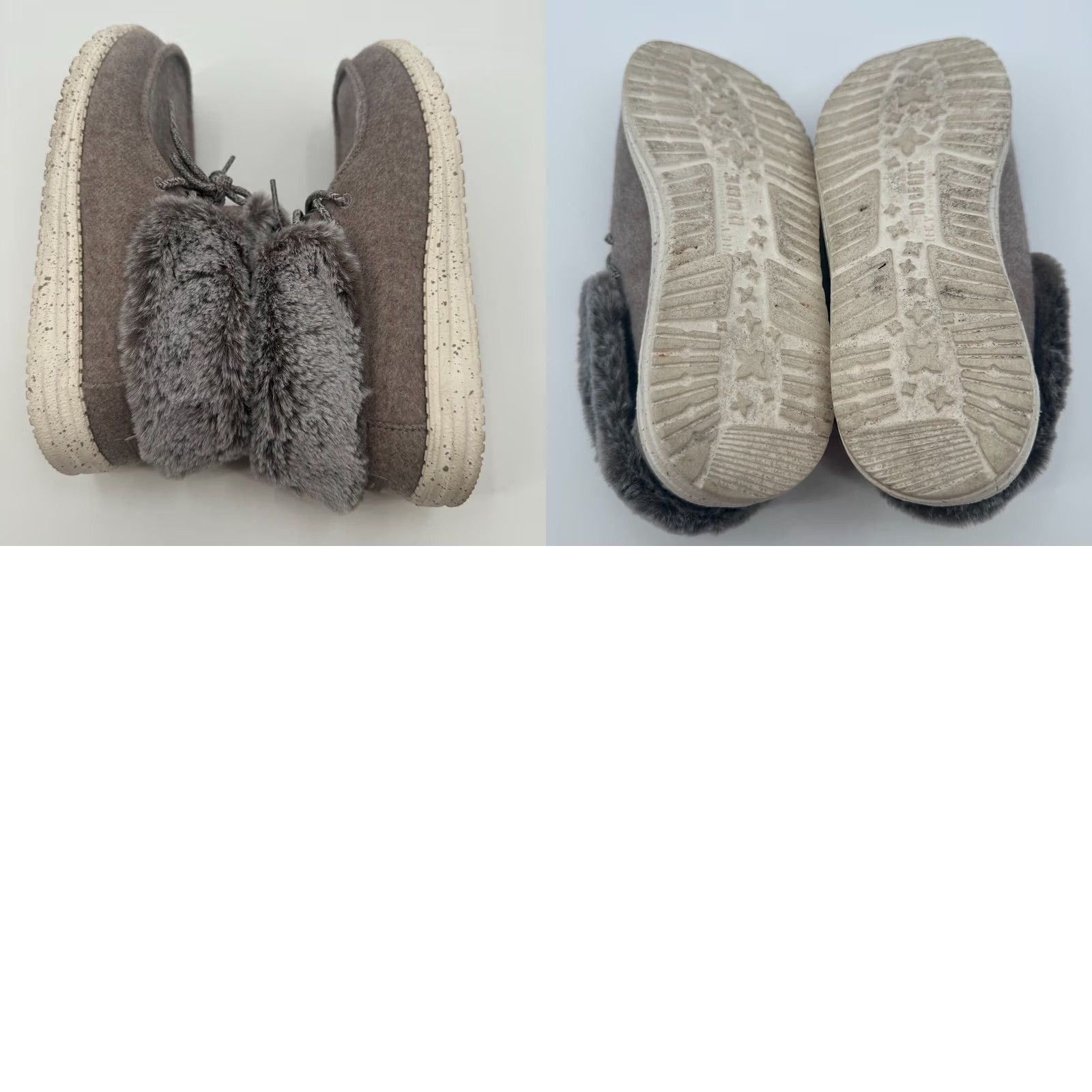 Vintage Hey Dude Casual Shoes Womens 8 Gray Faux Fur Canvas Lace Up Boots Shoes Casual Shoes Womens 8 Gray Faux Fur Canvas Lace Up Boots Shoes 121771900 Size US 8 / IT 38 - 8 Thumbnail