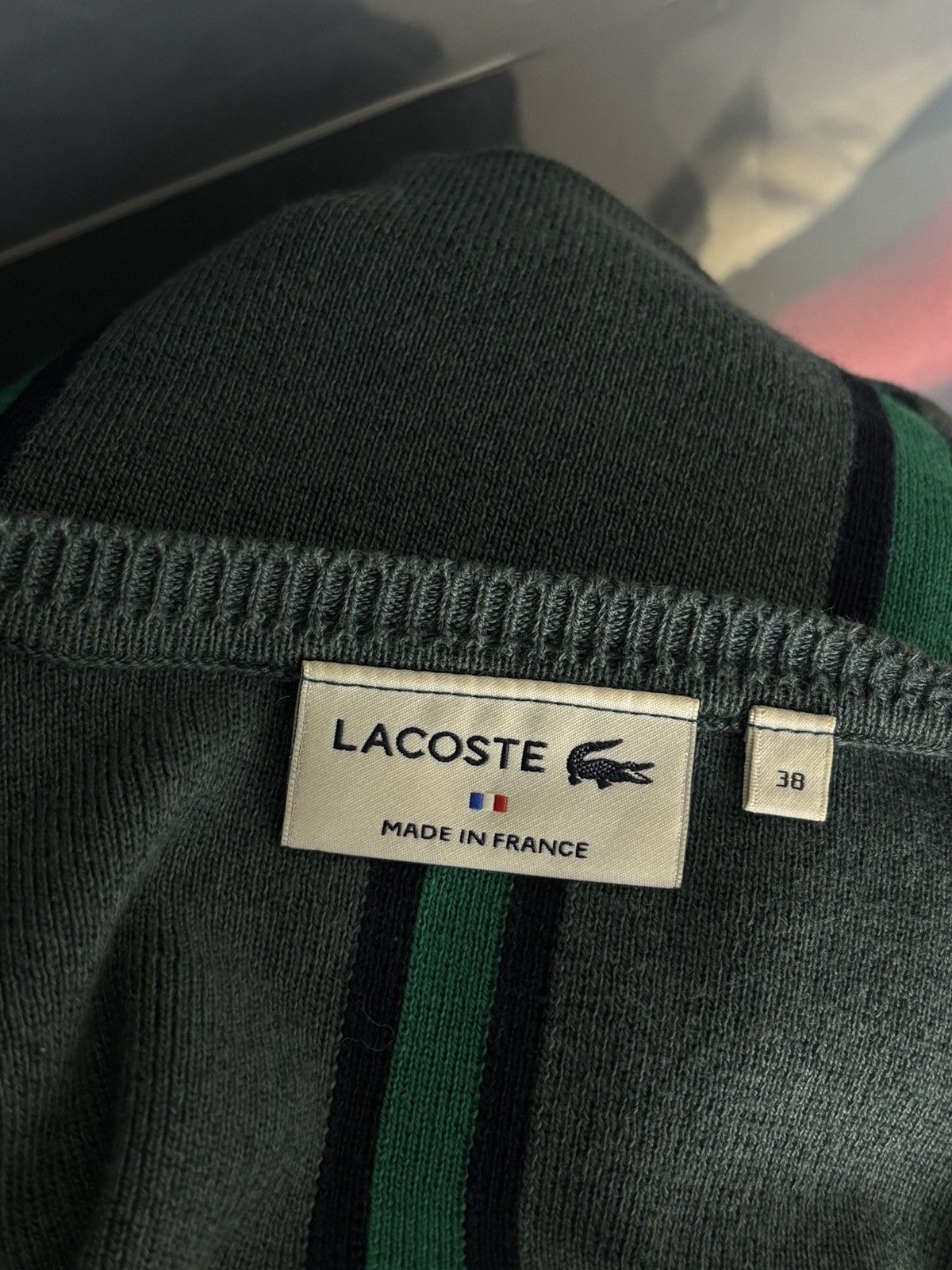 Lacoste Lacoste Knit Wool Cotton Striped Vintage Sweater Size S / US 4 / IT 40 - 8 Thumbnail
