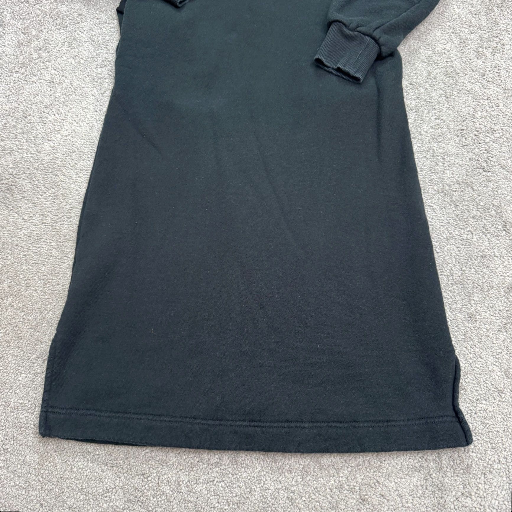 Madewell Madewell Hoodie Midi Dress Womens XXS Black Cotton Pockets Casual Size XXS / US 00 / IT 34 - 4 Thumbnail
