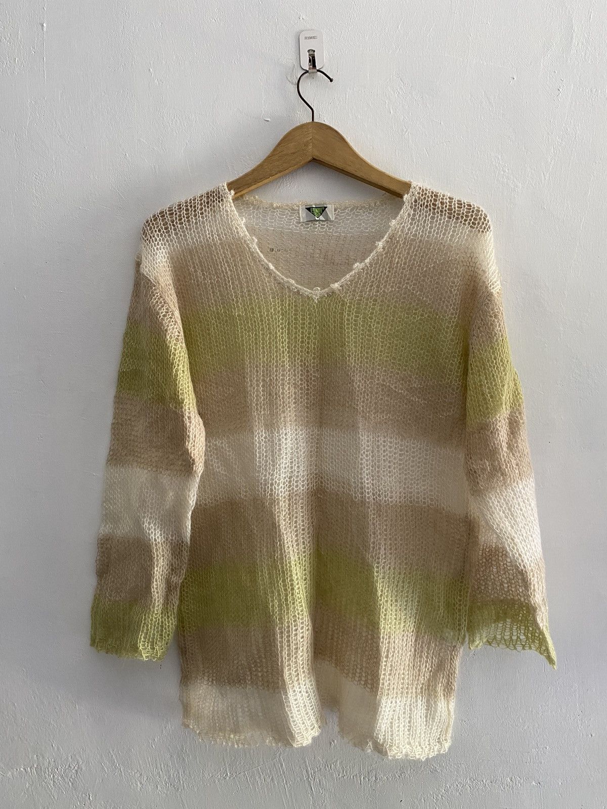 Hysteric Glamour × Japanese Brand Japanese evehouse mohair striped avant garde Size US L / EU 52-54 / 3 - 1 Thumbnail