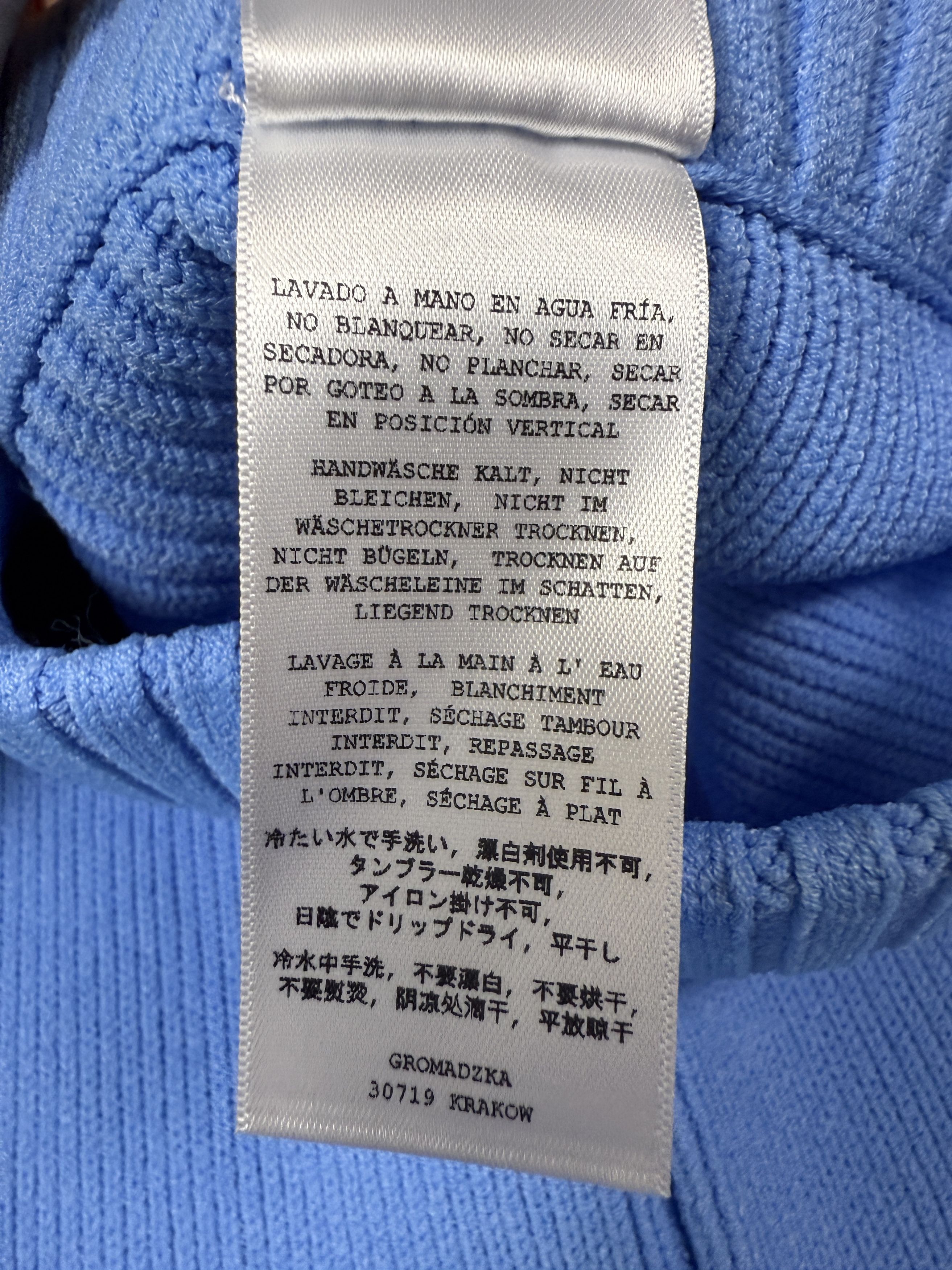 Misbhv $320 MISBHV Blue Knit Seamless Flared Pants Size 28" / US 6 / IT 42 - 12 Thumbnail