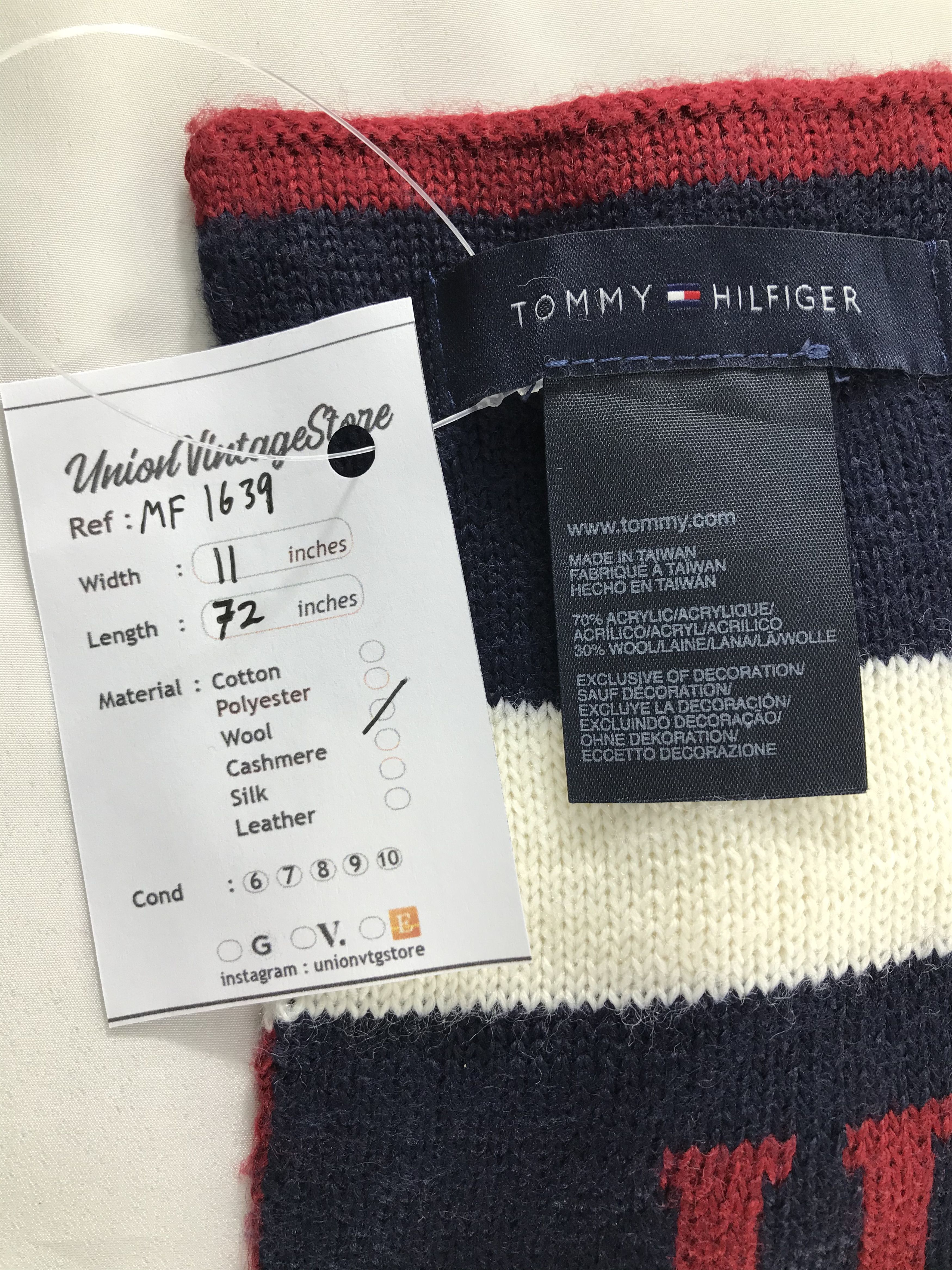 Tommy Hilfiger Vintage Tommy Hilfiger Scarf/Muffler/Neckwear MF1639 Size ONE SIZE - 4 Thumbnail