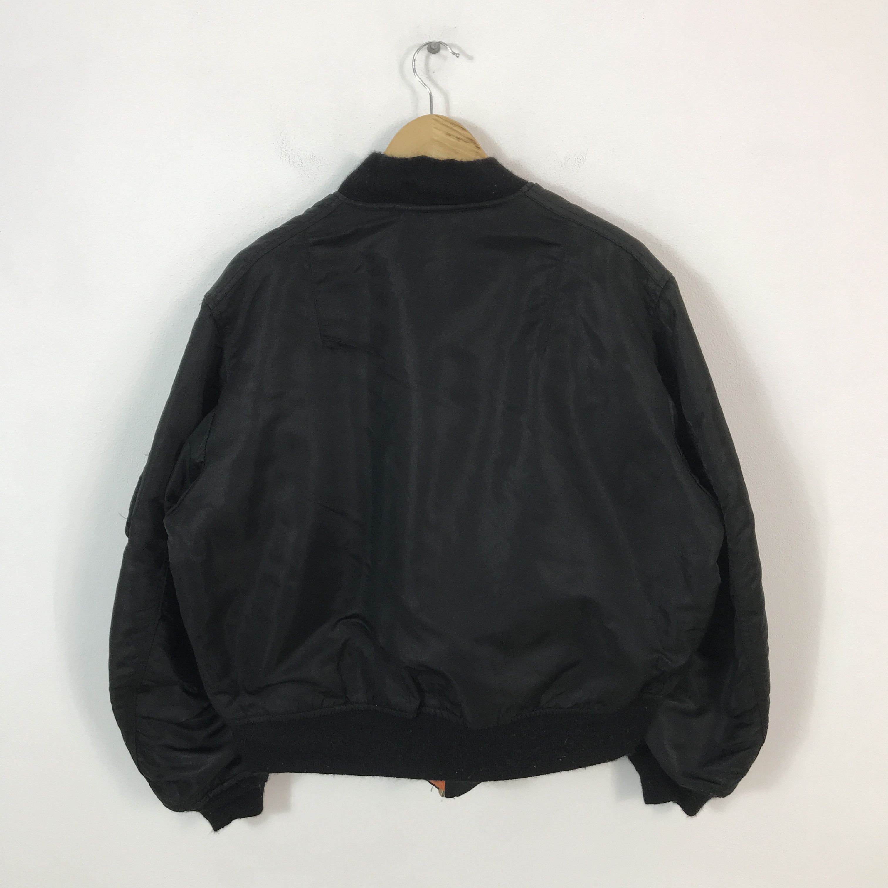 Alpha Industries × Vintage Alpha Industries Bomber jacket flyers man ma1 black jacket Size US XXL / EU 58 / 5 - 2 Thumbnail