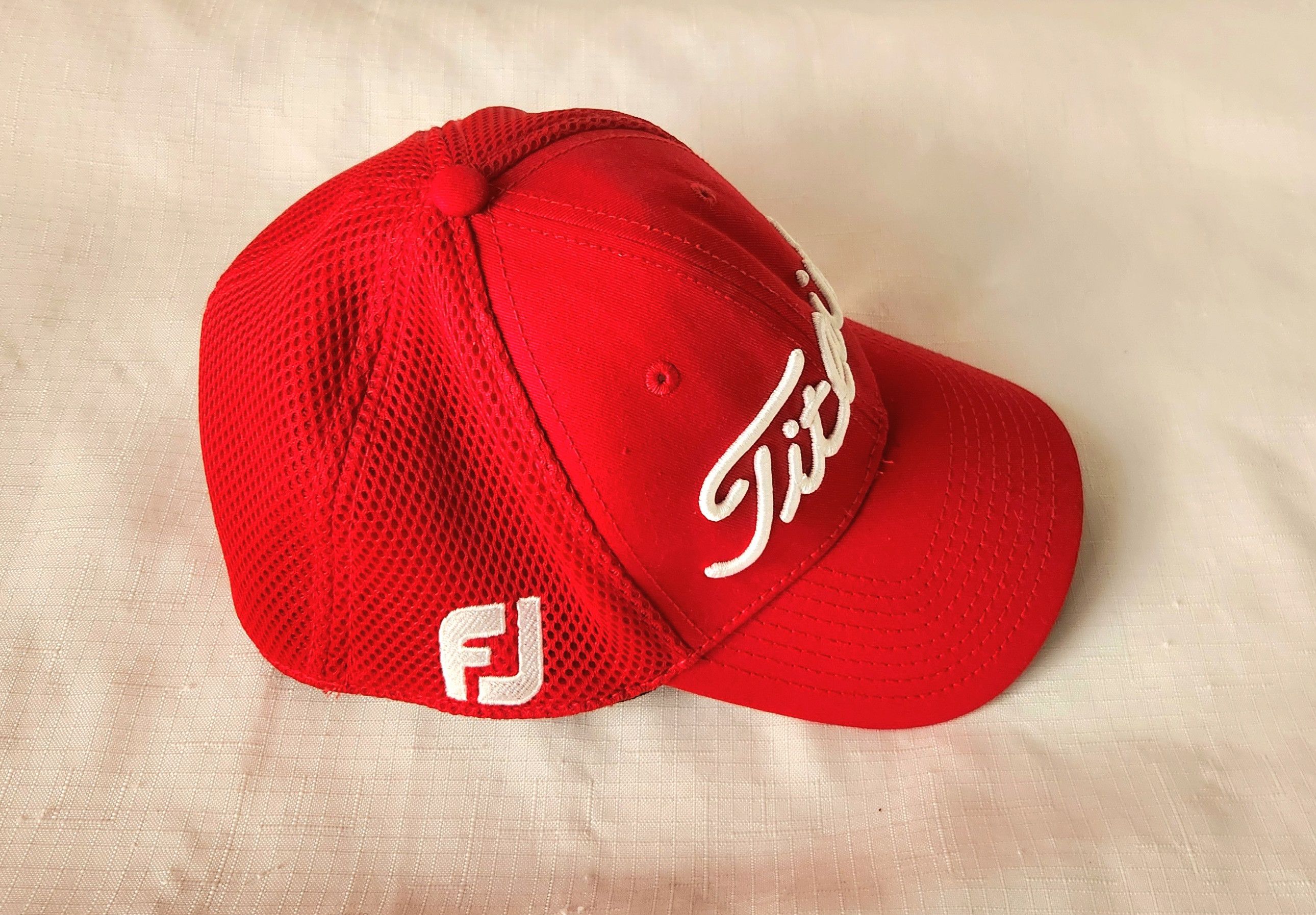 New Era Titleist X New Era FJ Pro V1 Golf Fitted Cap Foot Joy Stretc Size ONE SIZE - 5 Thumbnail