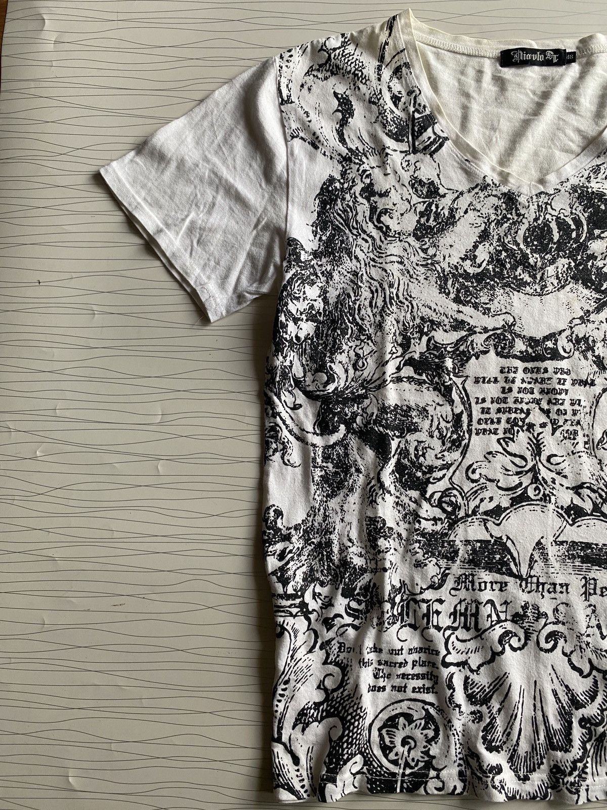 If Six Was Nine Japanese Y2k All Over Print Affliction Styled Tee Size US M / EU 48-50 / 2 - 6 Thumbnail