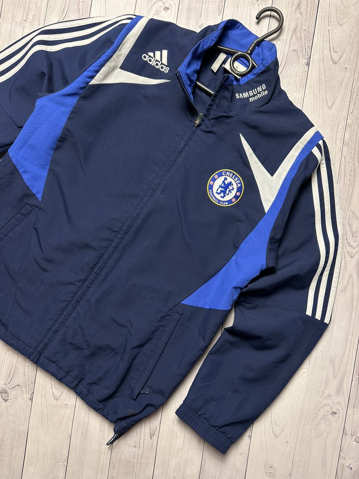 Vintage Vintage adidas Chelsea soccer track jacket size S Samsung Size US S / EU 44-46 / 1 - 3 Thumbnail
