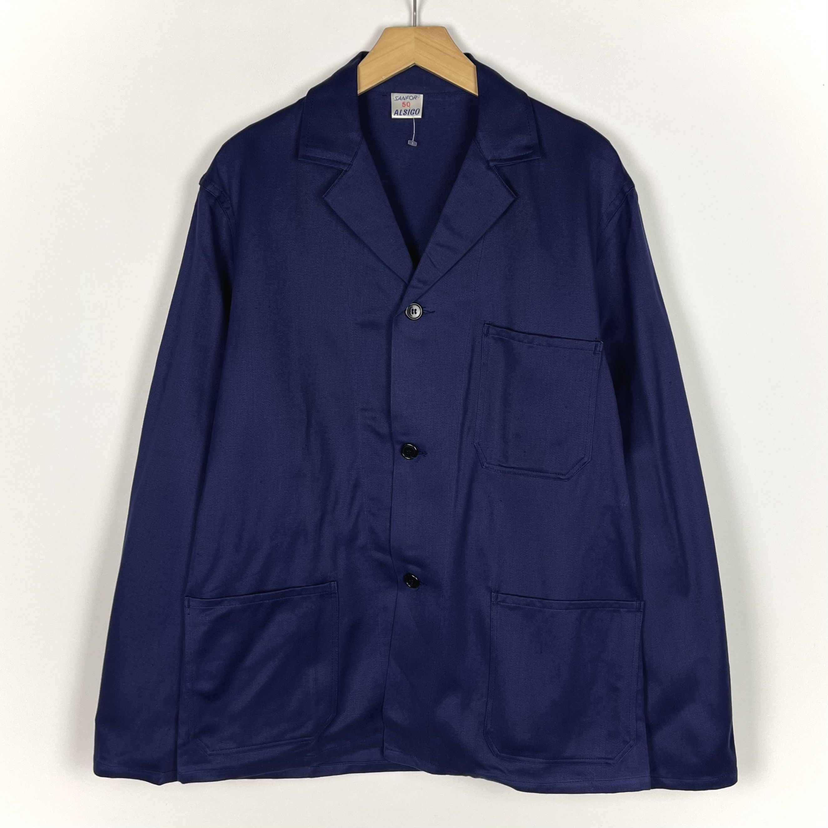Le Laboureur Vintage French Sanfor 3-Pocket Work Jacket 80’s Size US M / EU 48-50 / 2 - 1 Thumbnail