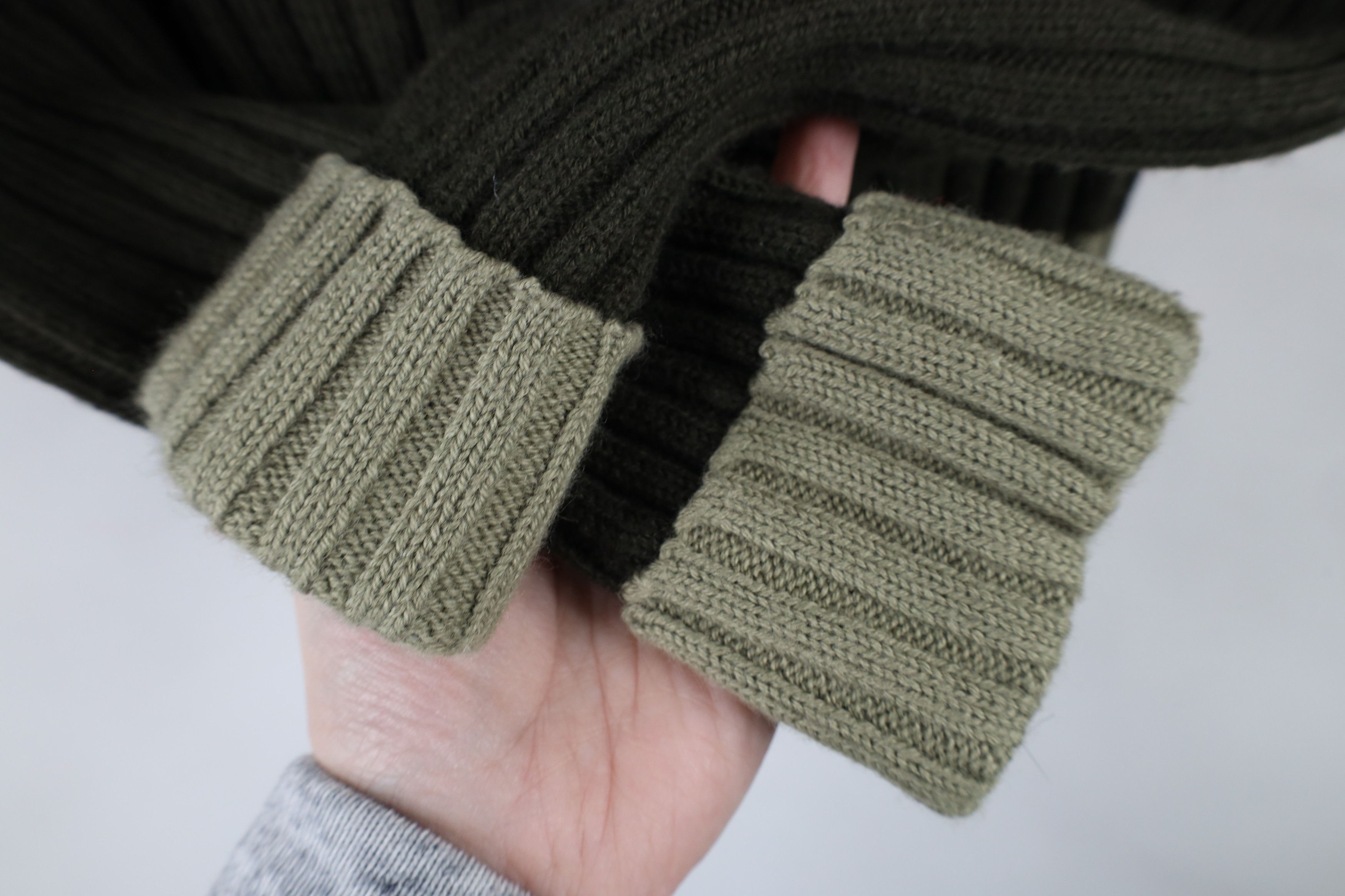 Vintage Vintage 90s Streetwear Chunky Ribbed Knit Mock Neck Sweater Size M / US 6-8 / IT 42-44 - 5 Thumbnail