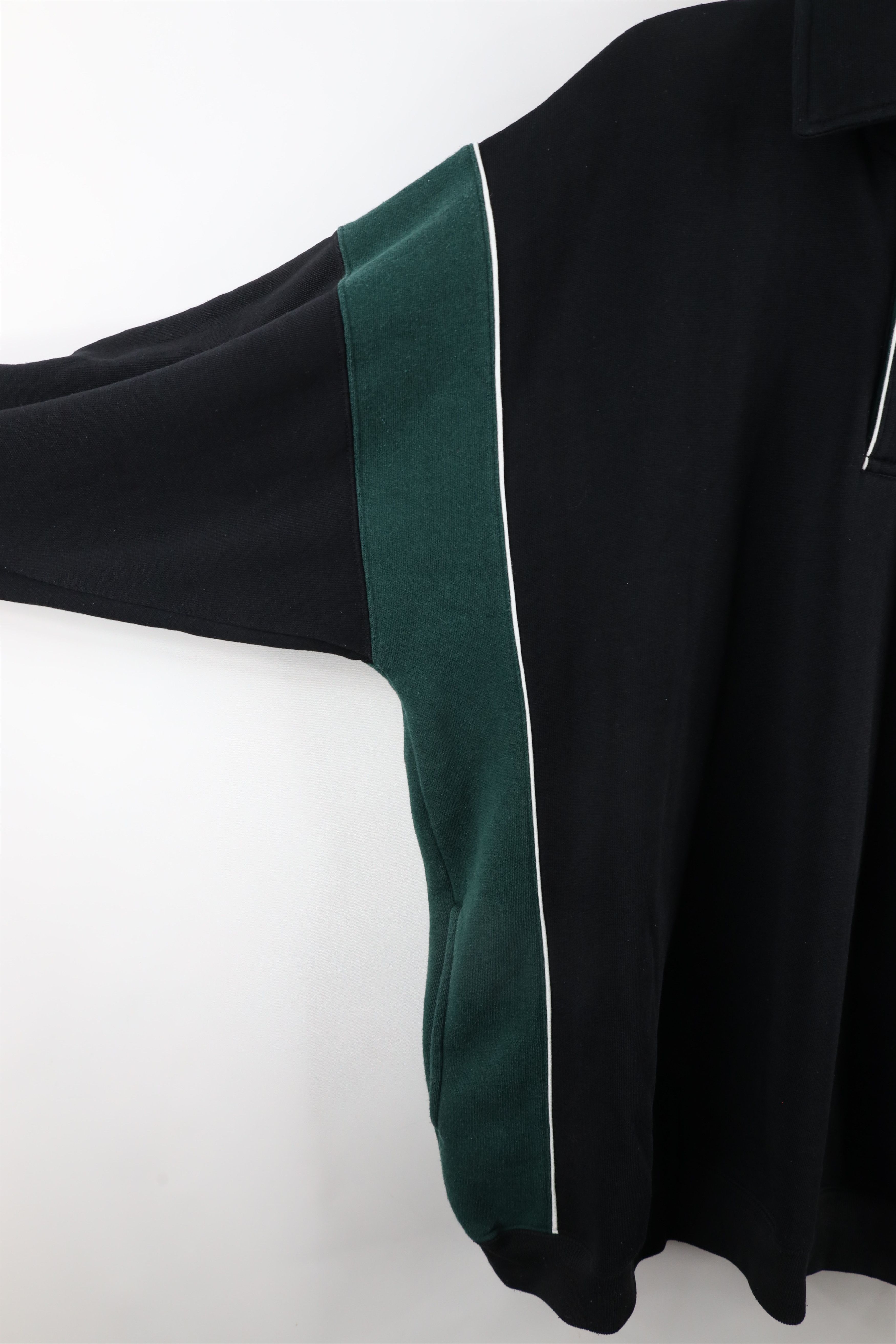 Vintage Vintage 90s Streetwear Block Collared Pullover Sweatshirt Size US XL / EU 56 / 4 - 5 Thumbnail