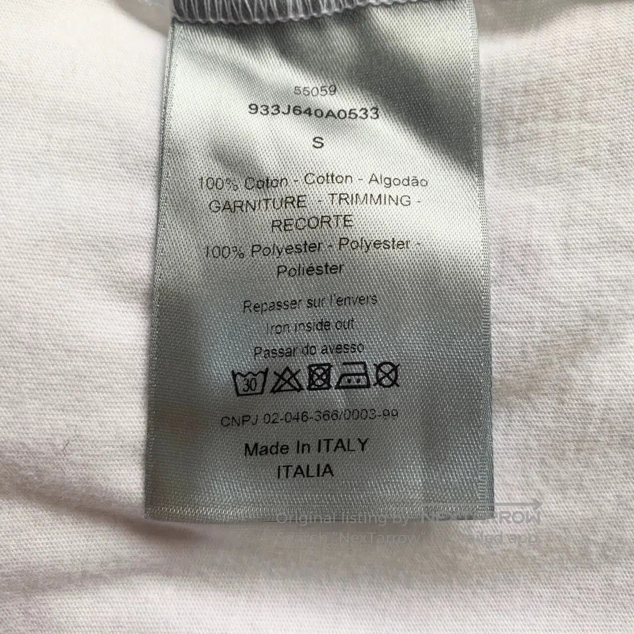 Dior white dior logo cotton t-shirt size small. Size US S / EU 44-46 / 1 - 7 Thumbnail