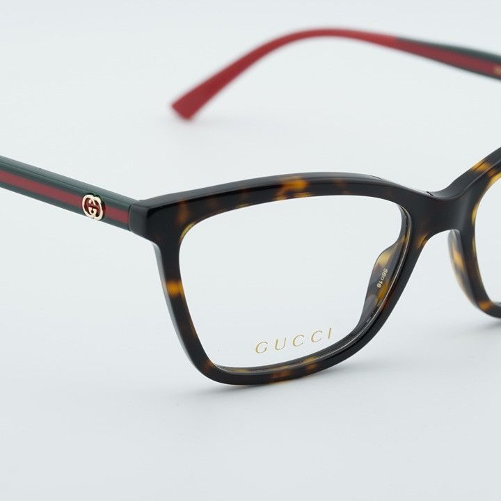 Gucci Gucci GG1989O 002 Square Eyeglasses - Havana 56mm Size ONE SIZE - 6 Thumbnail