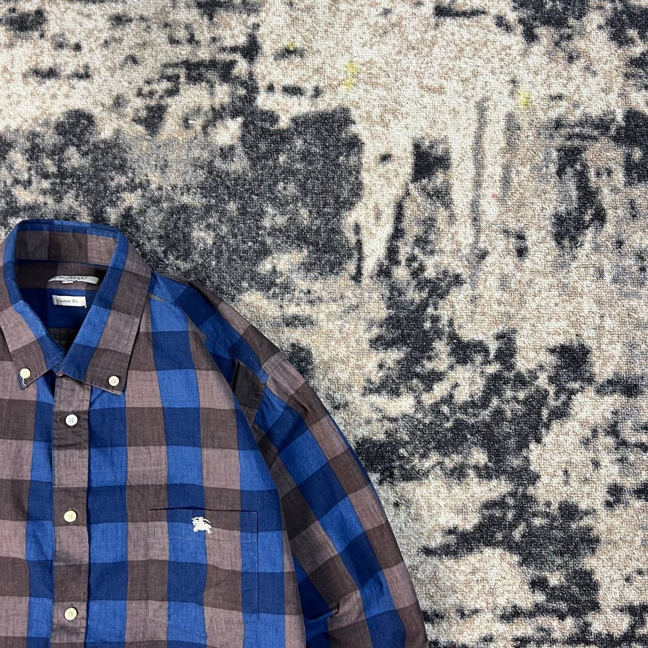Burberry Burberry Miini Logo Luxury Checkered Button Up Shirt Size US XL / EU 56 / 4 - 2 Thumbnail