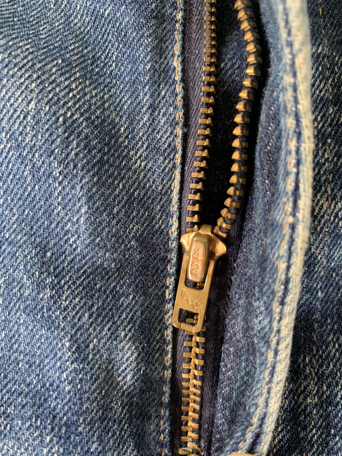 Levi's Vintage 60s Levis Big E 502 #5 Distressed Selvedge Denim Size US 29 - 11 Thumbnail