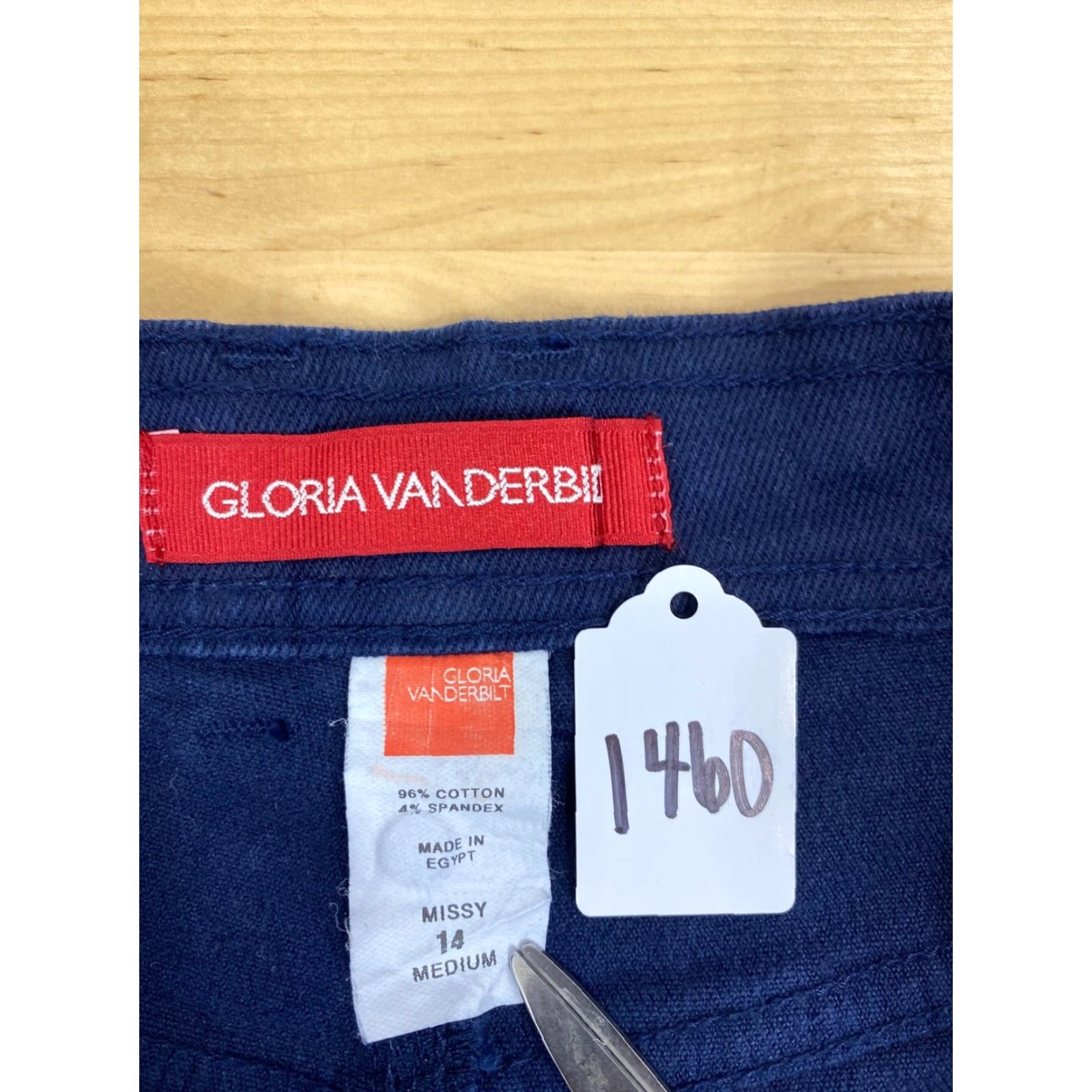Gloria Vanderbilt Gloria Vanderbilt Womens Jeans Straight 14 Blue Amanda Size 36" / US 14 / IT 50 - 3 Thumbnail