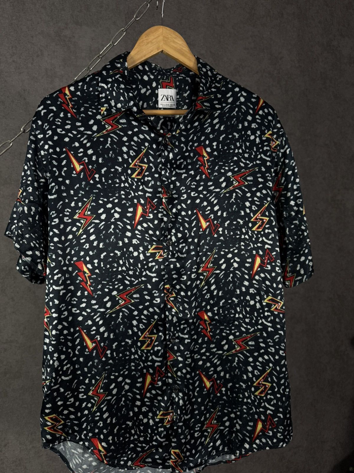 Zara Zara Man designer art crazy shirt Size US M / EU 48-50 / 2 - 3 Thumbnail