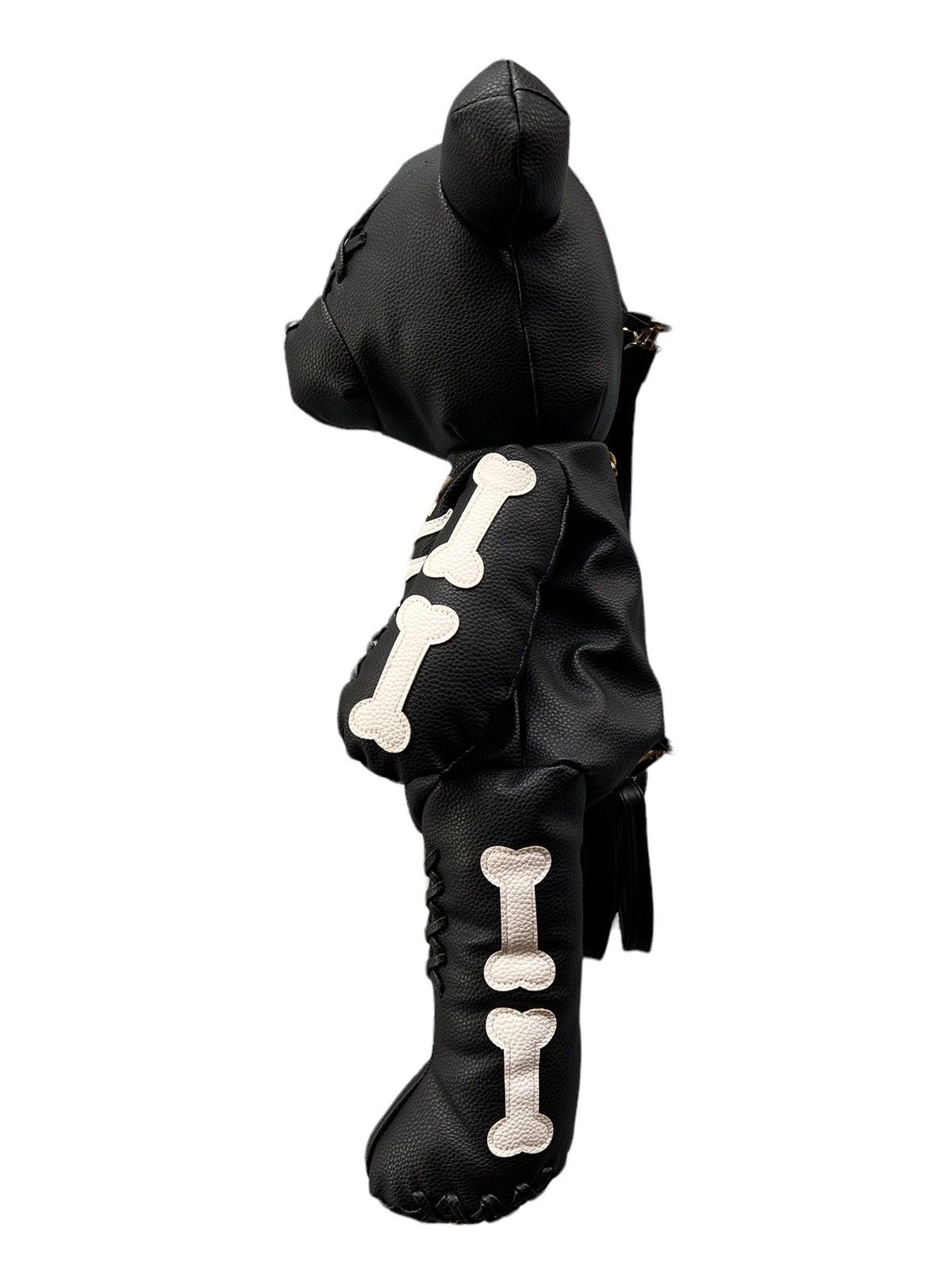 Japanese Brand Goth Skull Bear Faux Leather Backpack Size ONE SIZE - 10 Thumbnail