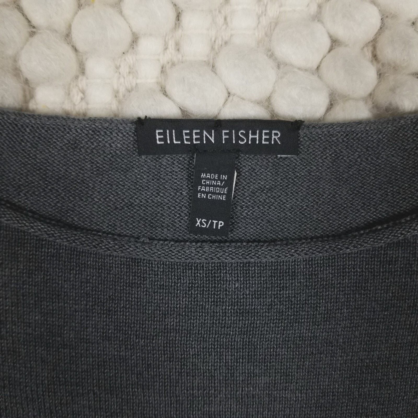 Eileen Fisher Eileen Fisher Silk Blend Colorblock Sweater Tunic Gray XS Size XS / US 0-2 / IT 36-38 - 7 Thumbnail