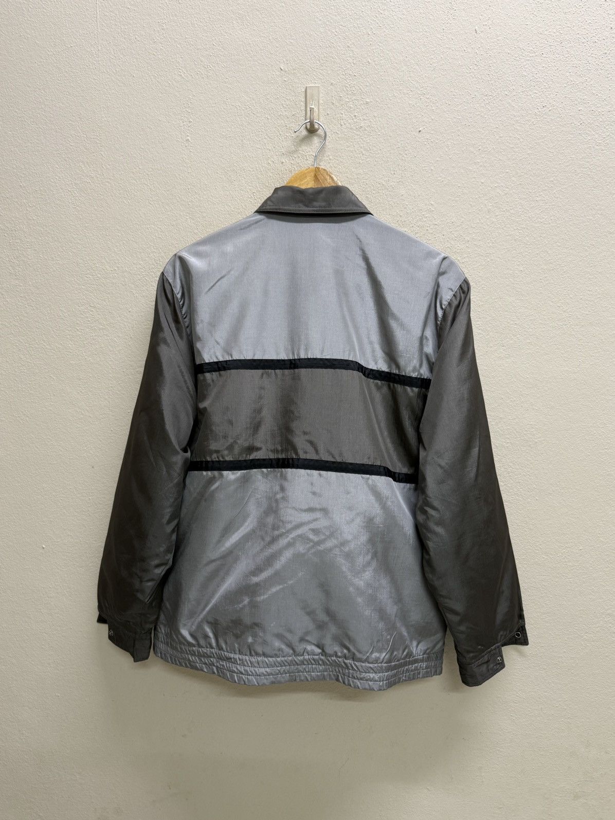 Full Count & Co. Full count by Mar-Medi grey and silver paneled nylon jacket Size US M / EU 48-50 / 2 - 21 Thumbnail