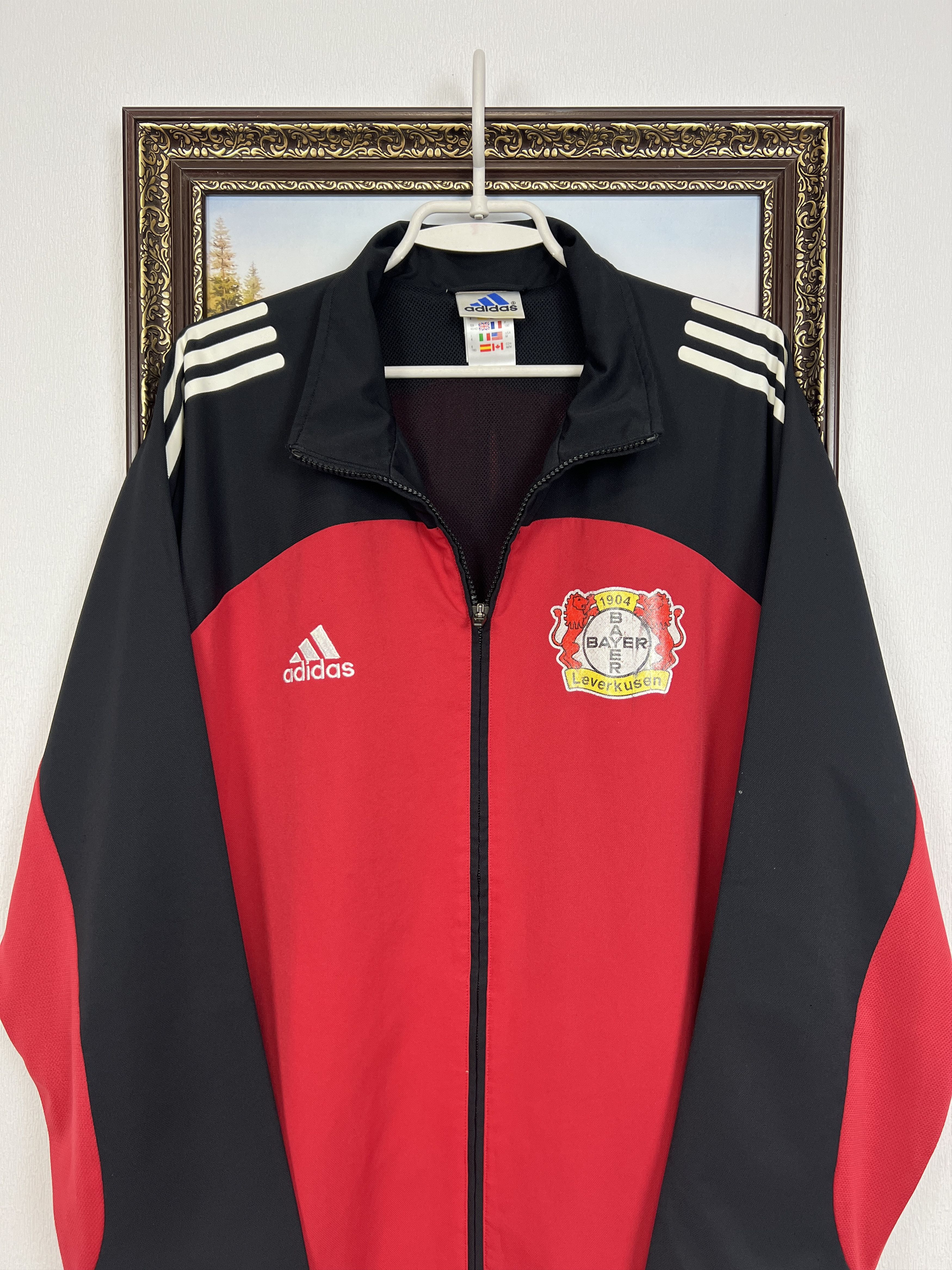 Adidas Vintage 90's Adidas Bayer 04 Leverkusen Football Jacket Size US M / EU 48-50 / 2 - 2 Thumbnail