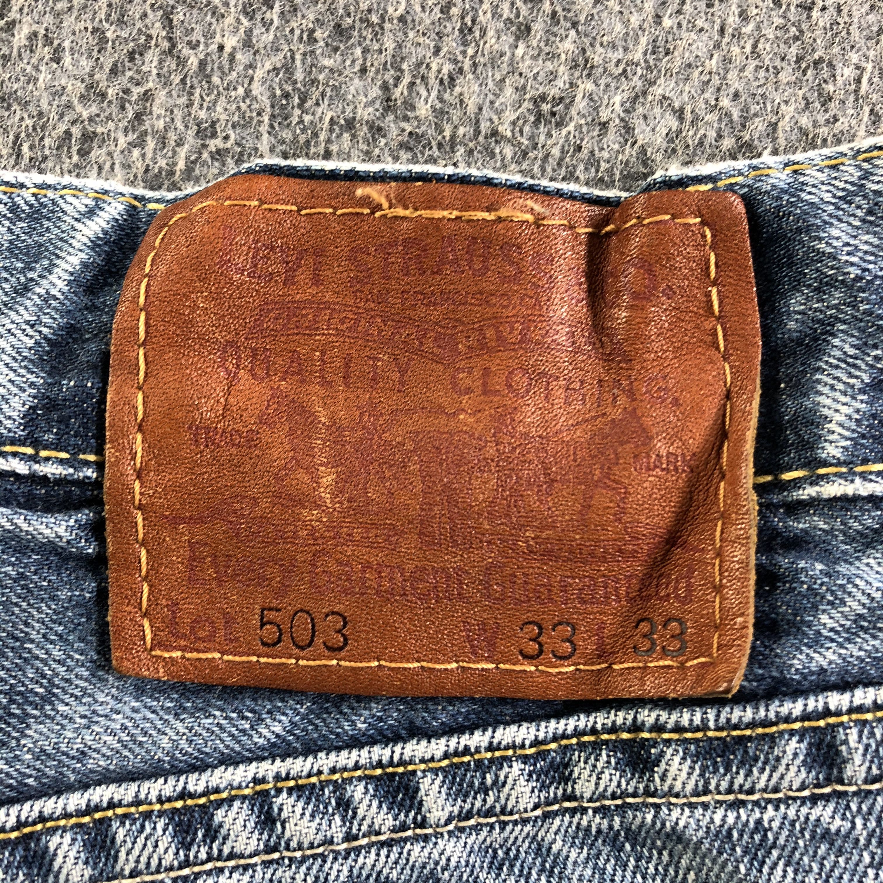 Levi's Vintage Blue Wash Levis 503 Jeans-J3630 Size US 33 - 5 Thumbnail