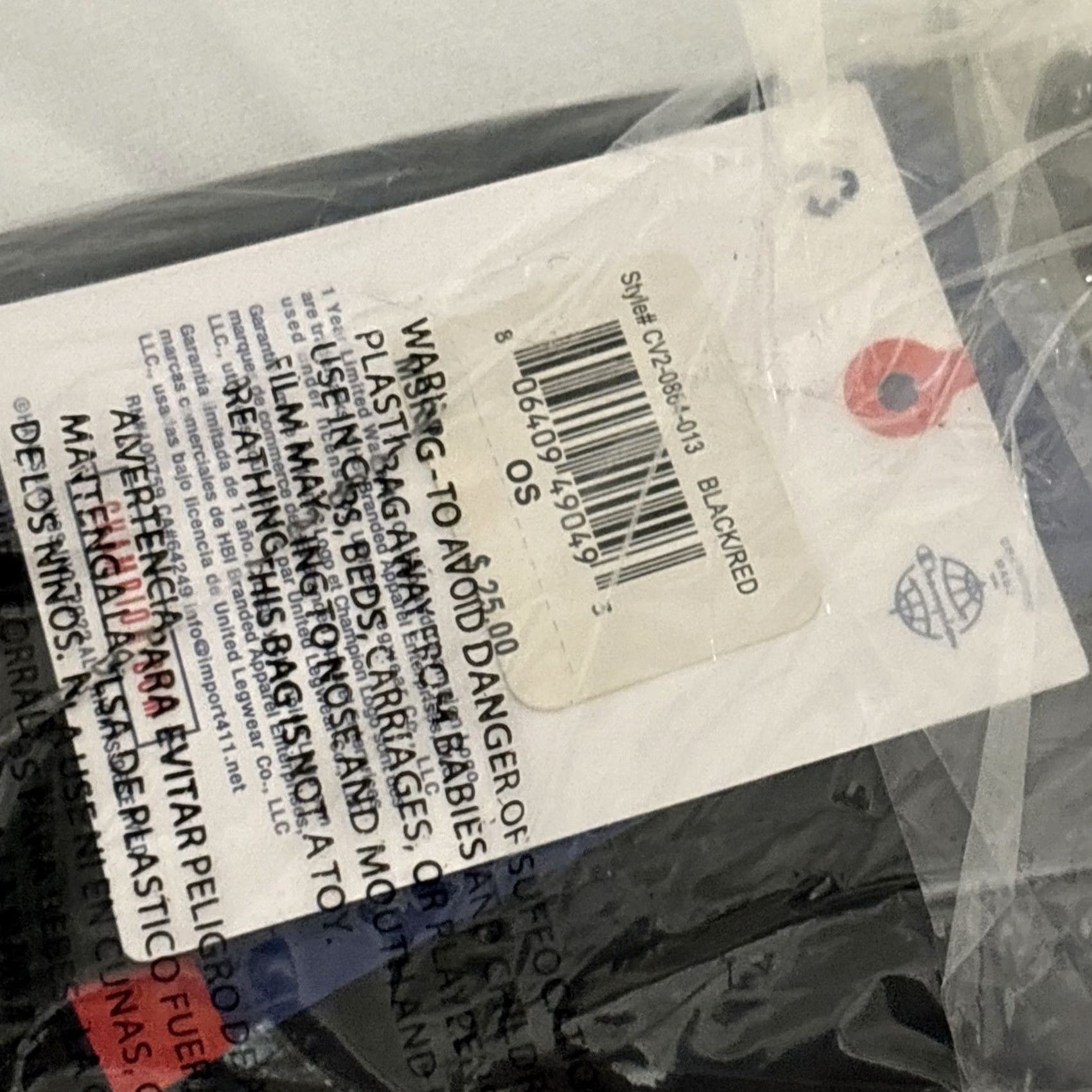 Champion Champion Waist Bag Fanny Pack Black Red NWT Brand New Sealed Men Size ONE SIZE - 6 Thumbnail