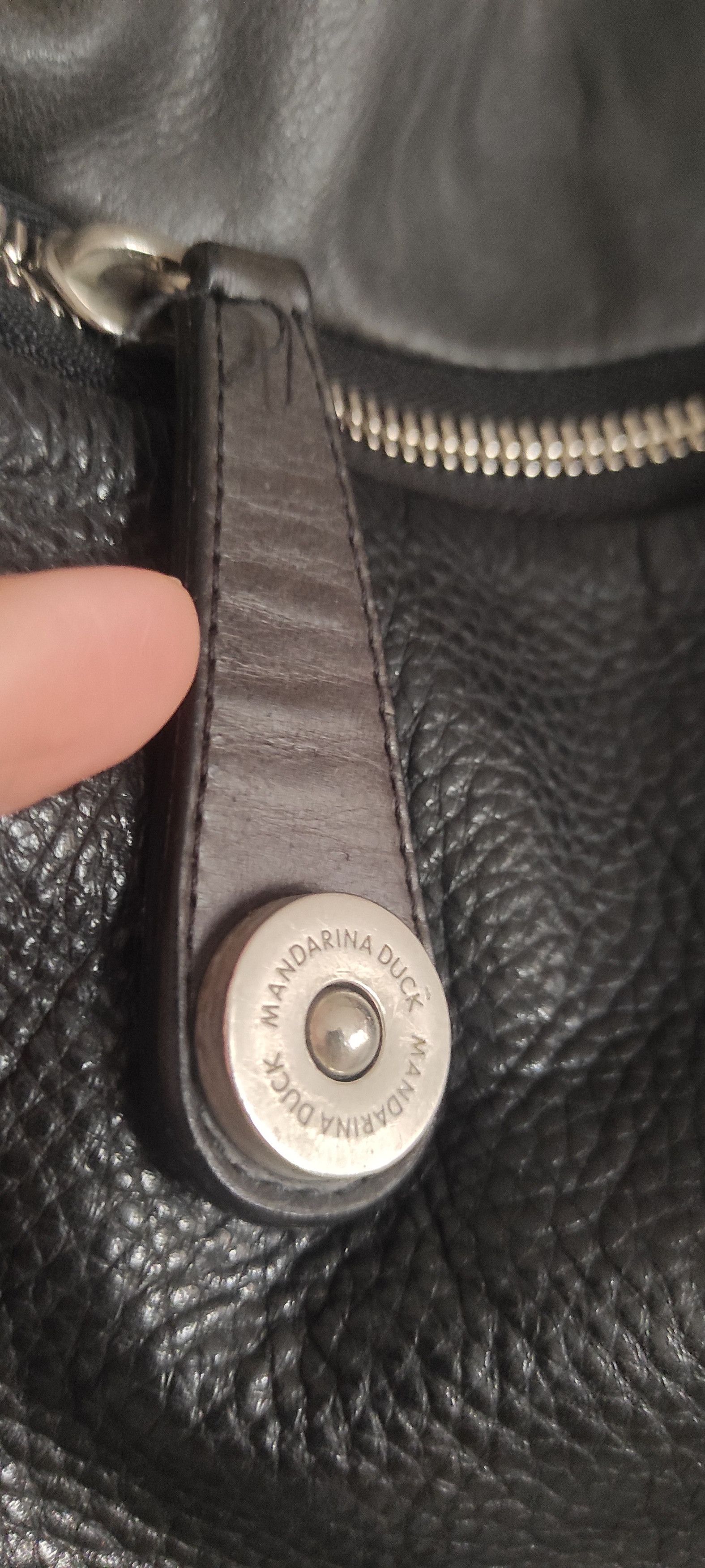 Leather × Mandarina Duck Vintage Mandarina Duck Leather Crossbody Bag Silver Hardware Size ONE SIZE - 5 Thumbnail
