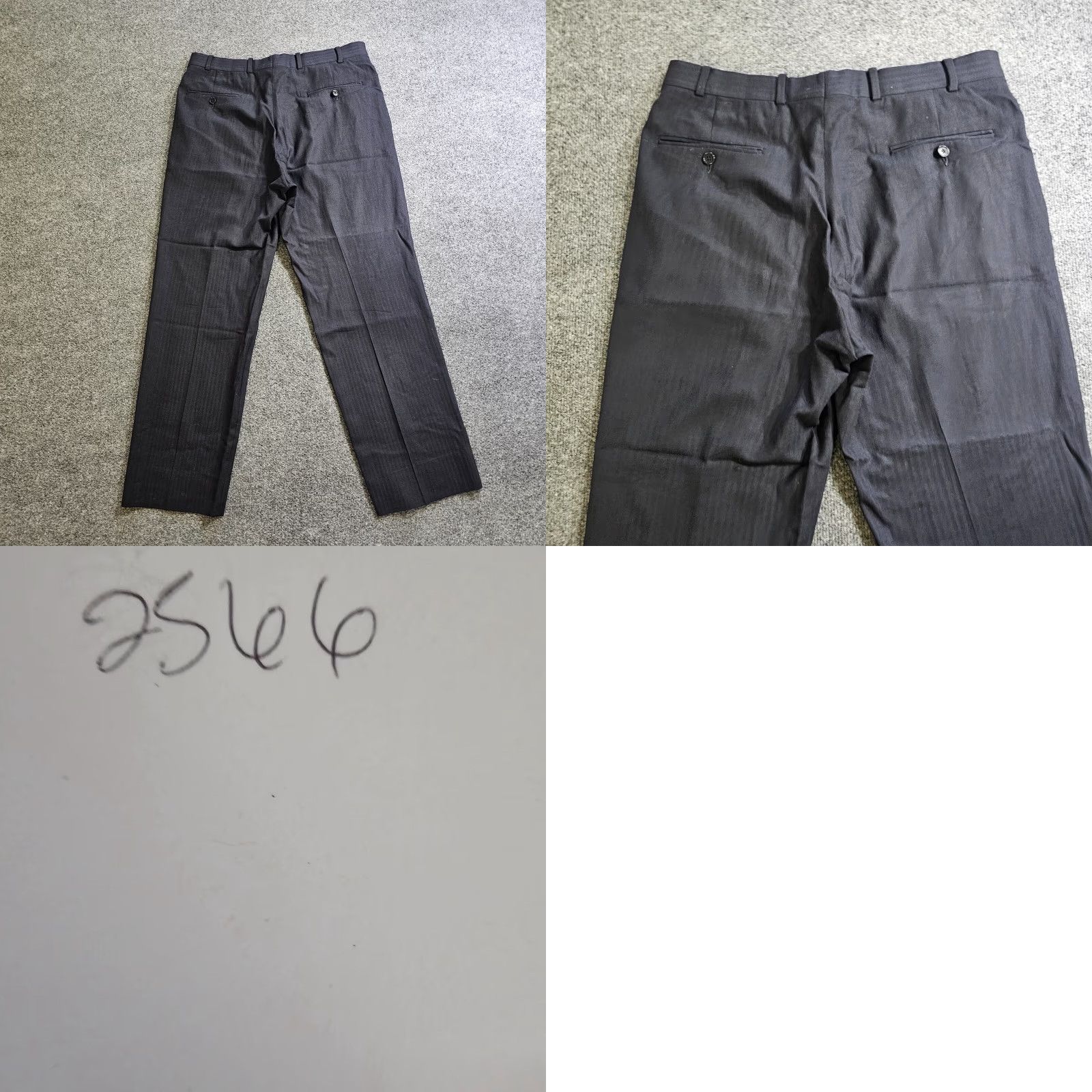 Brooks Brothers Brooks Brothers Dress Pants Mens 35x31 Flat Front Classic Fit Black Wool Dress Pants Mens Size US 35 - 8 Thumbnail