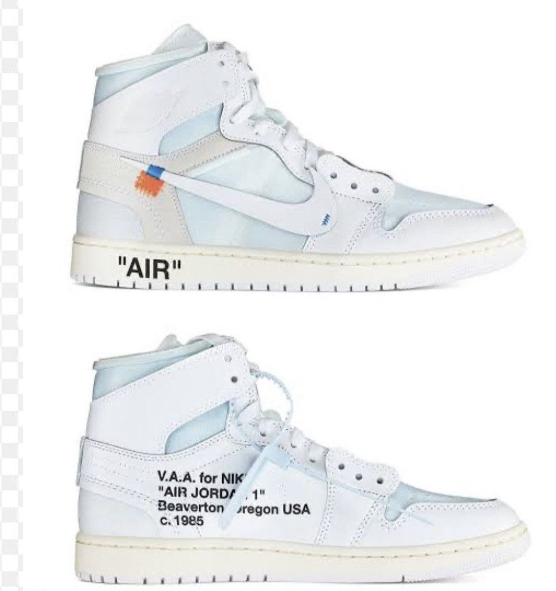 Jordan Brand × Off-White Jordan 1 VAA Alaska Size US 9.5 / EU 42-43 - 3 Thumbnail