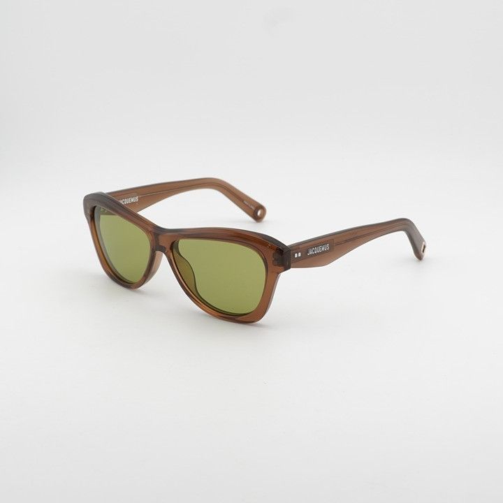 Jacquemus Jacquemus PALMIER JAC/59 C2 Sunglasses Brown Cat Eye Frame Size ONE SIZE - 1 Thumbnail