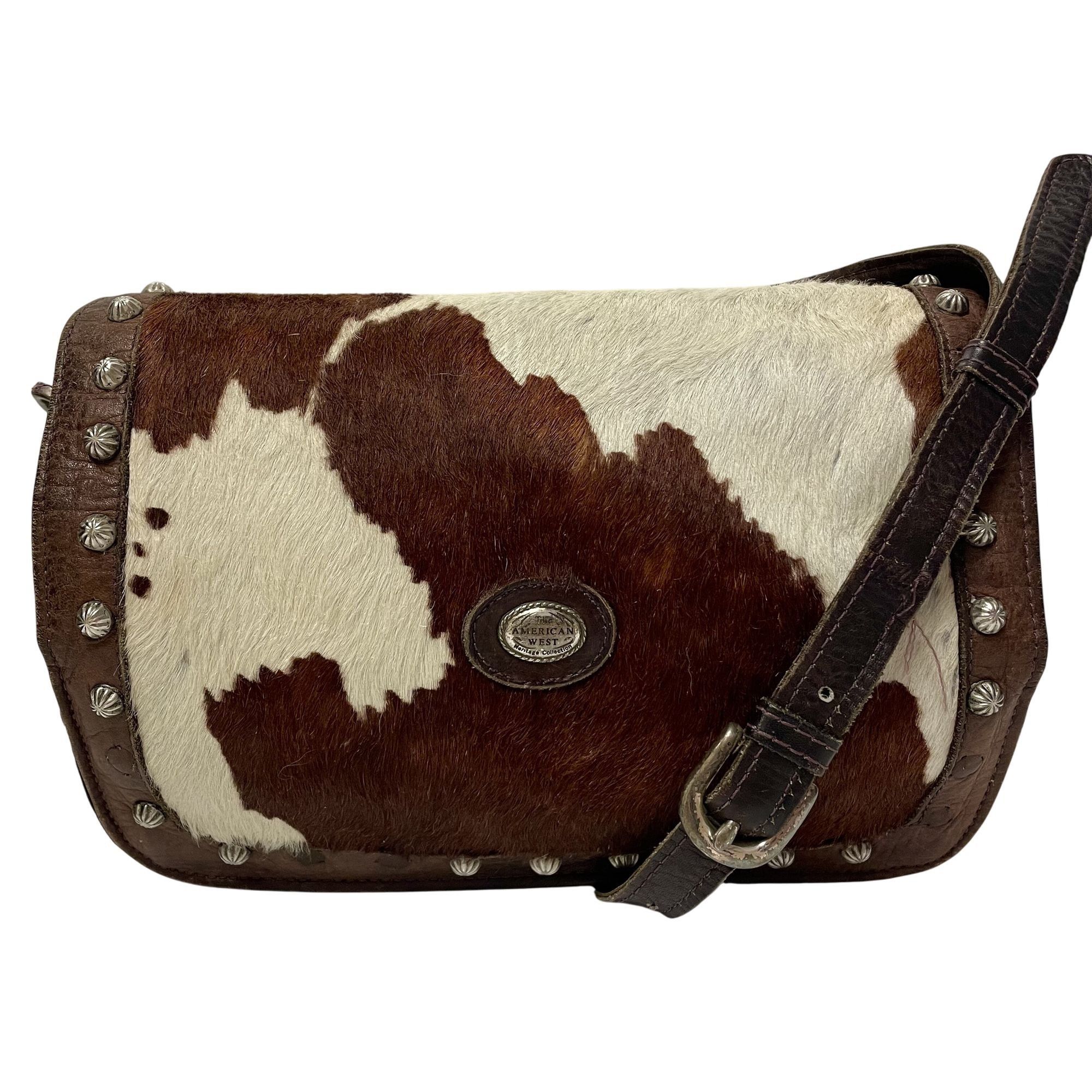 Other Vtg The American West Cowhide PONY HAIR Shoulder Bag Purse Size ONE SIZE - 1 Thumbnail