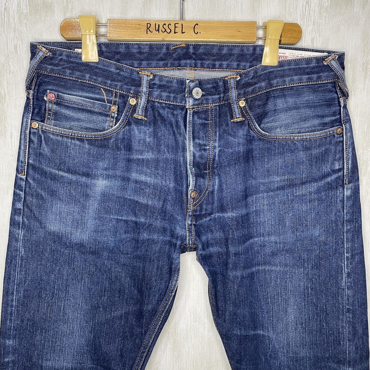 Evisu Evisu Japan Yellow Seagull Denim Jeans Size US 36 / EU 52 - 5 Thumbnail
