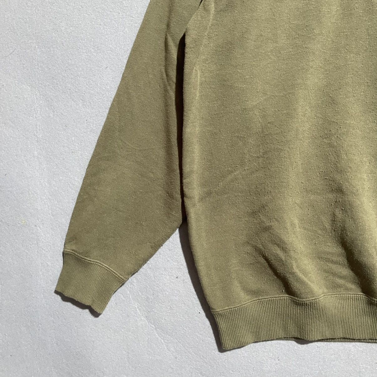 Japanese Brand Vintage 90s SACSNY Y’SACCS Button Neck Sweatshirt – Olive Size US L / EU 52-54 / 3 - 4 Thumbnail