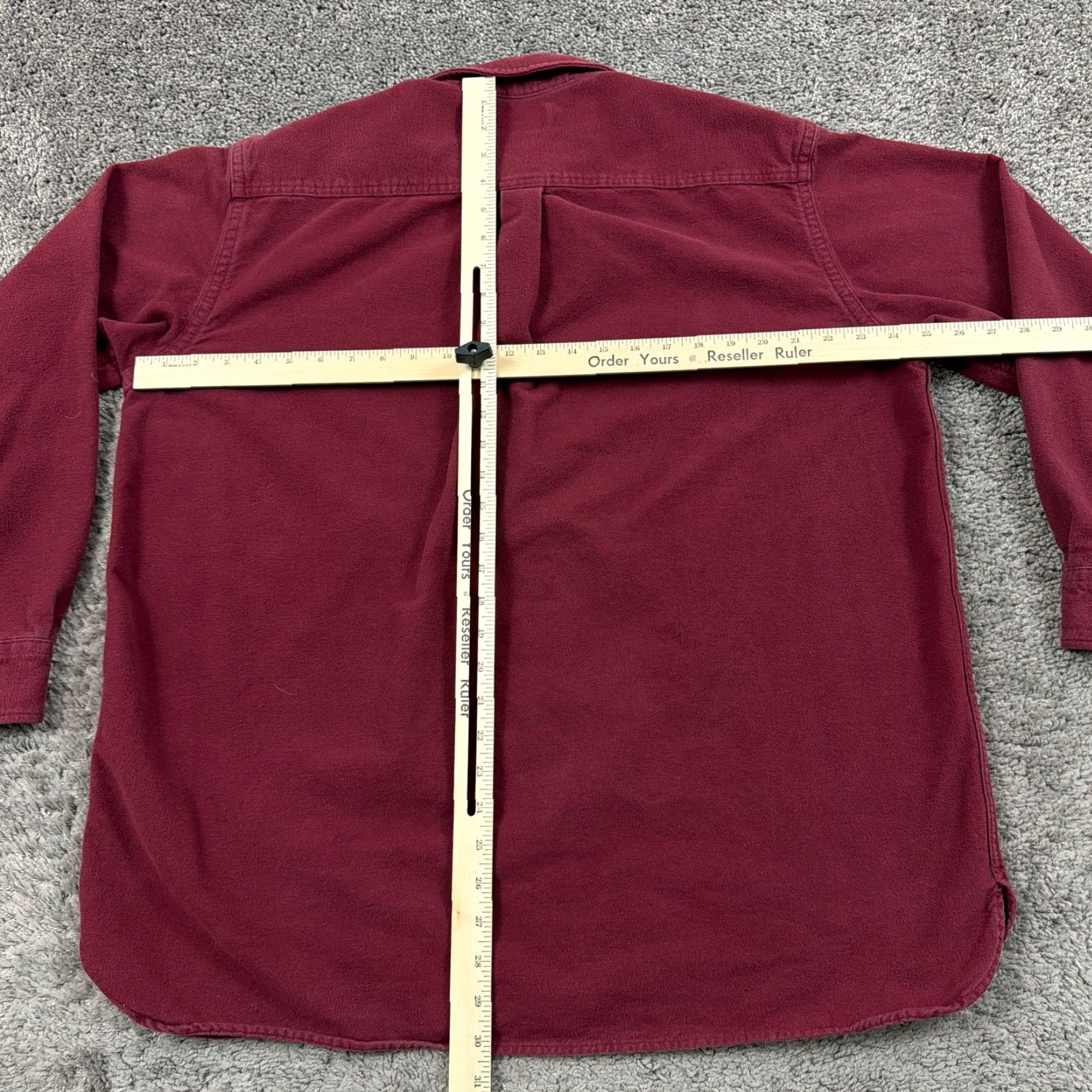 Vintage LL Bean Shirt Mens XL Red Chamois Cloth Long Sleeve Traditional Outdoors Flannel Button-Up Pockets Size US XL / EU 56 / 4 - 5 Thumbnail