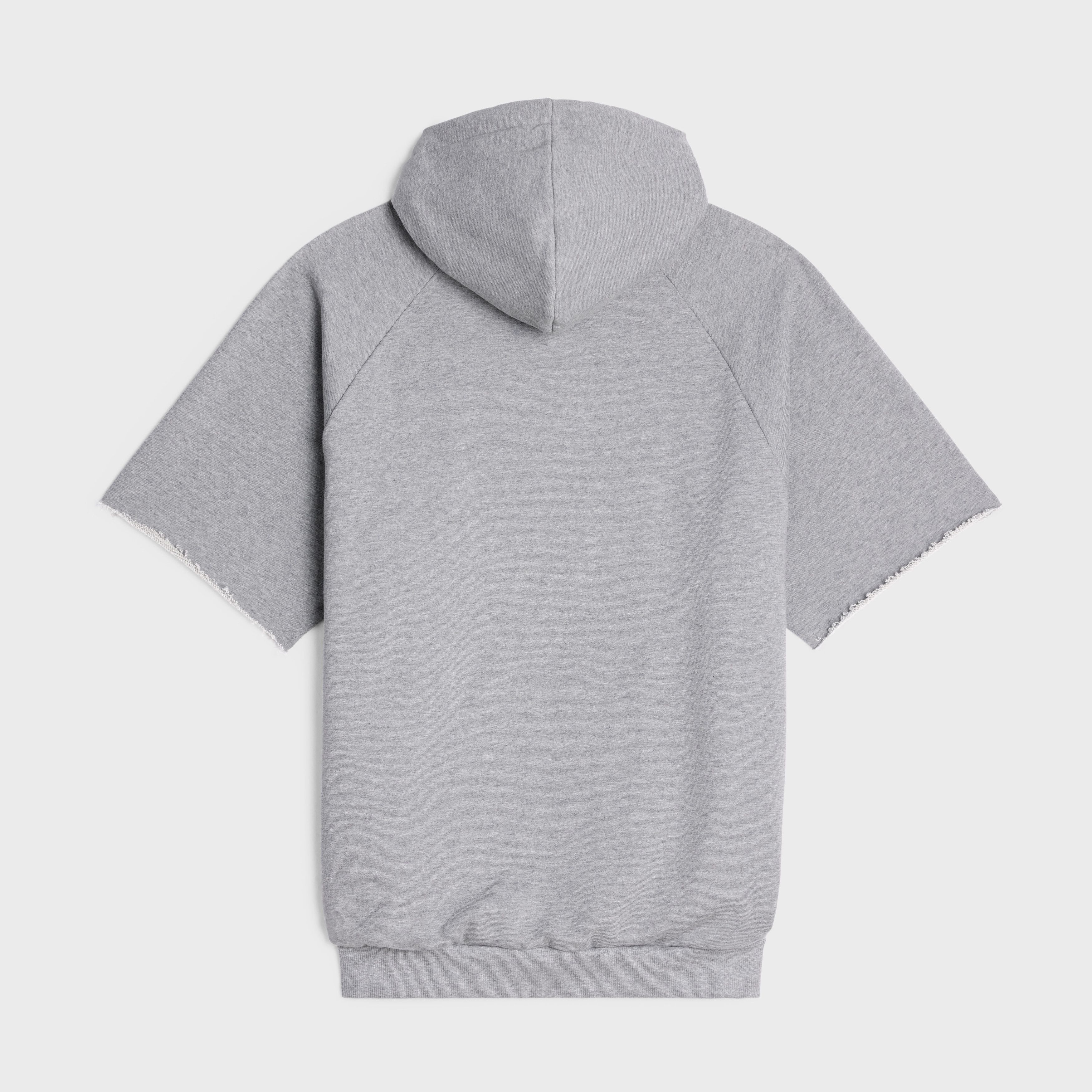Celine o1bcso1str0824 Hoodie Dress In Cotton Fleece in Grey Size L / US 10 / IT 46 - 2 Thumbnail