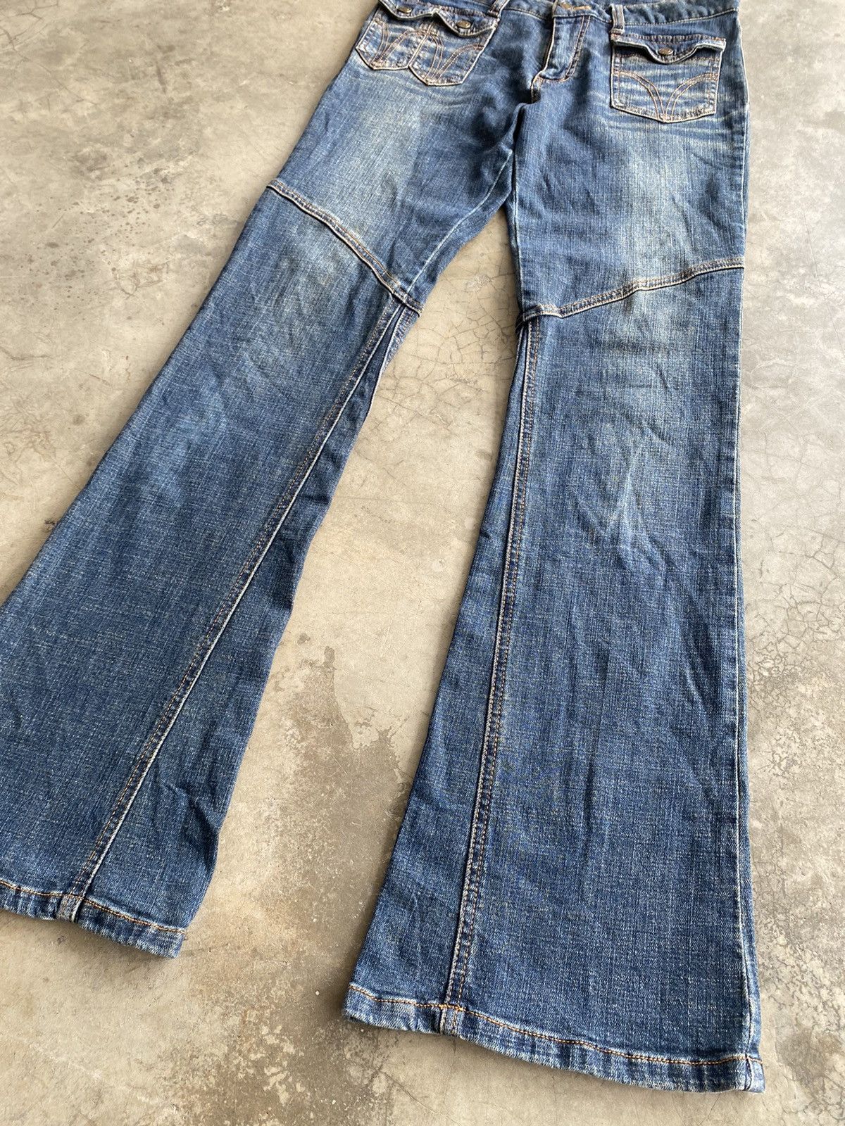Japanese Brand Flare Jeans Back Forth Python Multi-pocket Size US 29 - 3 Thumbnail