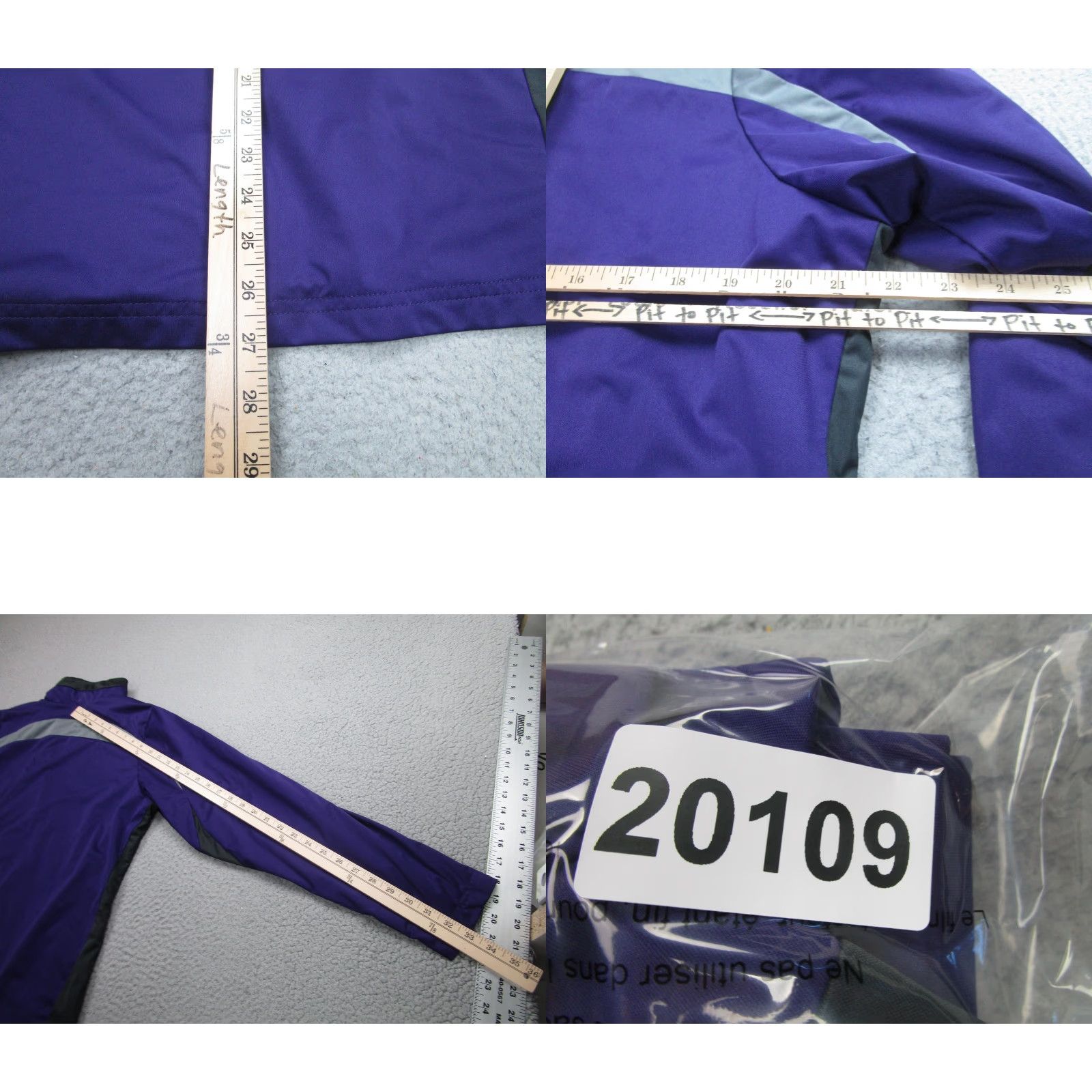 Vintage Antigua Jacket Womens XL Purple Gray Full Zip Trophy Lake Golf Fishing Outdoor Size XL / US 12-14 / IT 48-50 - 8 Thumbnail