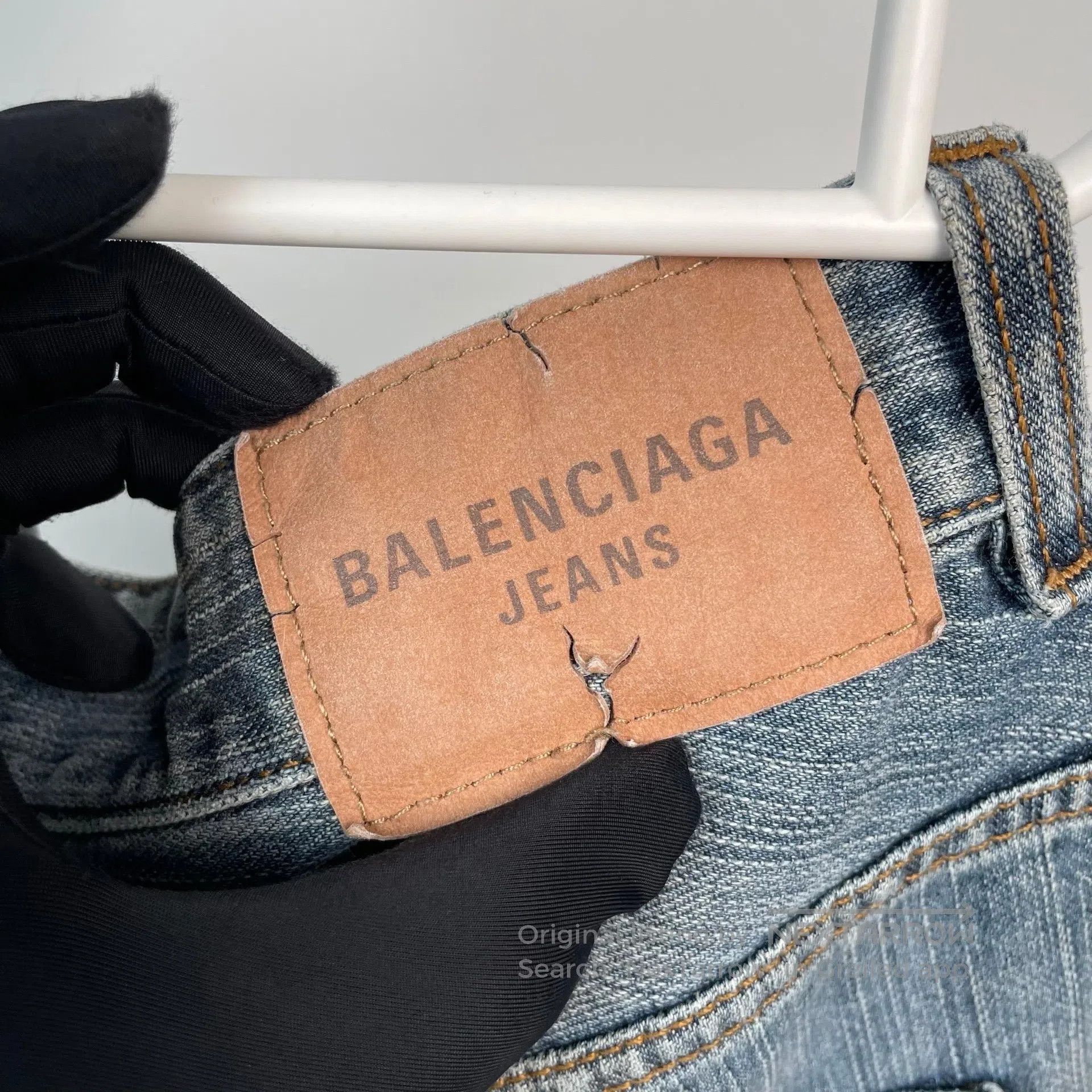 Balenciaga Balenciaga size S Dragon Patterned Drawcord Loose Denim Lo Size US 27 - 4 Thumbnail