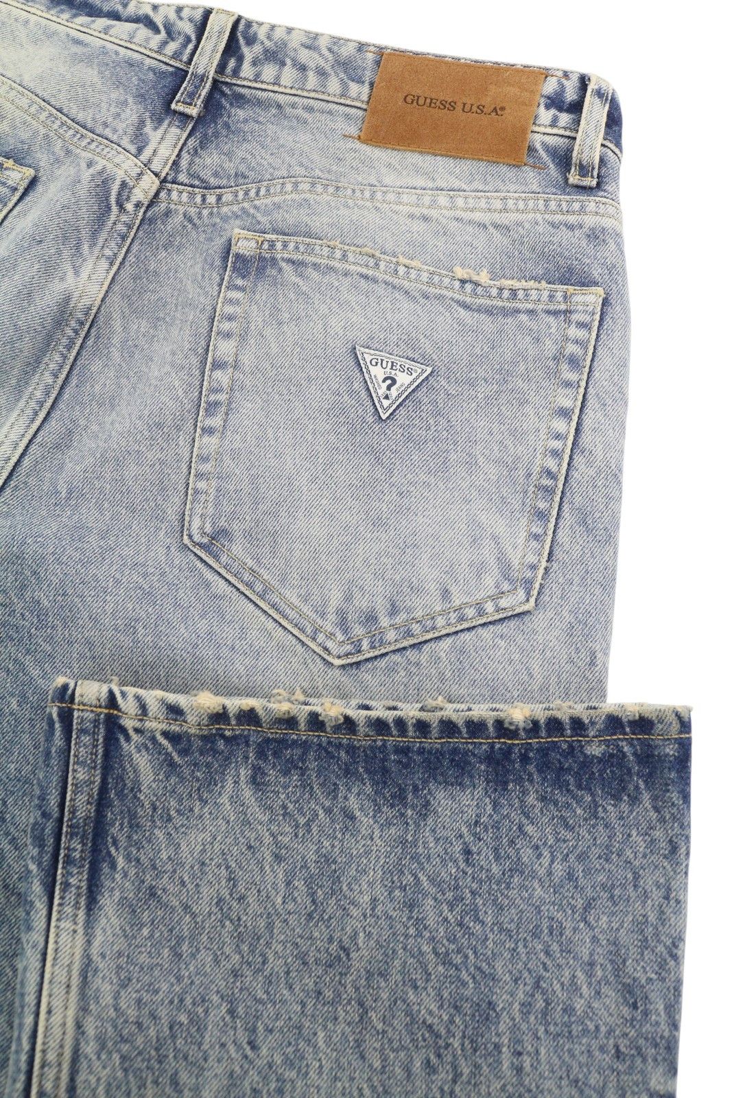 Guess GUDL W32/L32 Blue Whiskers Bootcut Button Fly 87828 Size US 32 / EU 48 - 6 Thumbnail