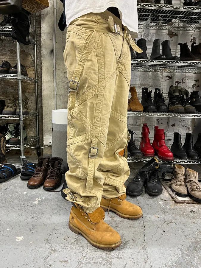 Versace 2000s Versace Bondage Beige Cargo Pants Size US 32 / EU 48 - 3 Thumbnail