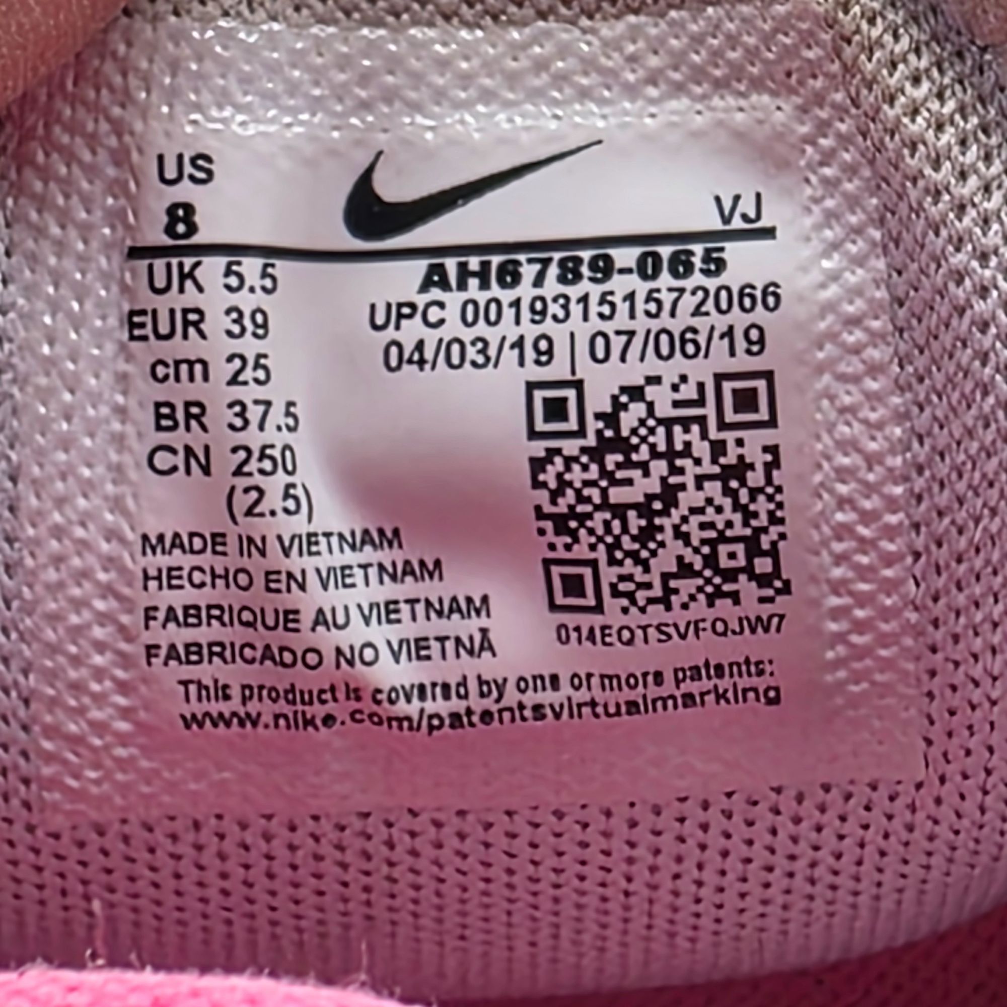 Nike Nike Air Max 270 South Beach Womens Size 8 Gray Pink Sneaker Size US 8 / IT 38 - 6 Thumbnail