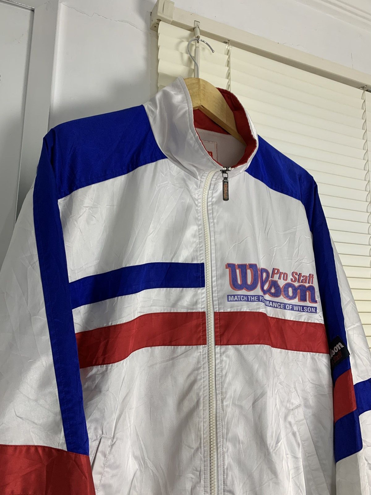 Vintage × Wilson Vintage 90s Wilson Oversized Tennis Jacket Size US L / EU 52-54 / 3 - 3 Thumbnail